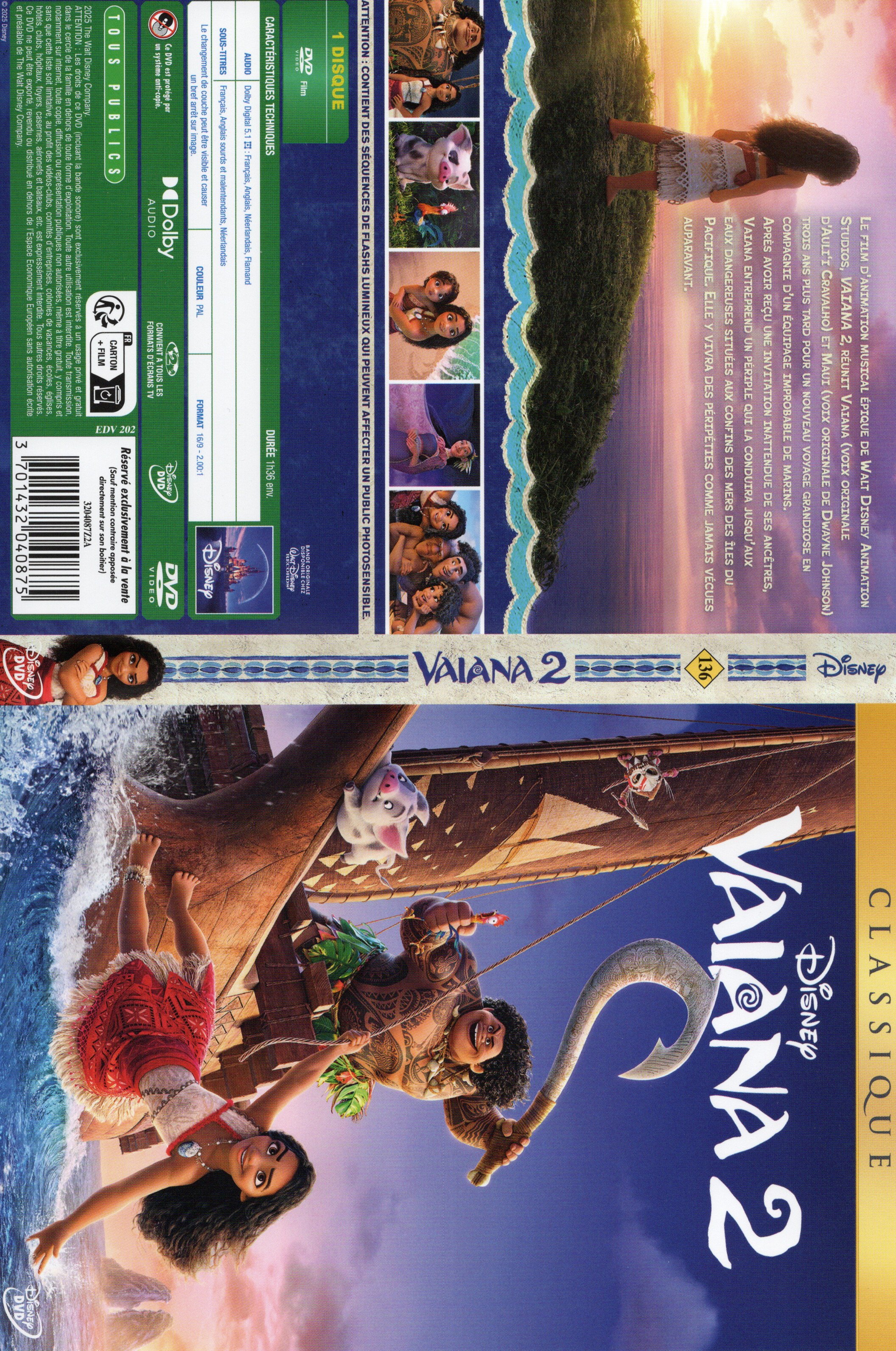 Jaquette DVD Vaiana 2