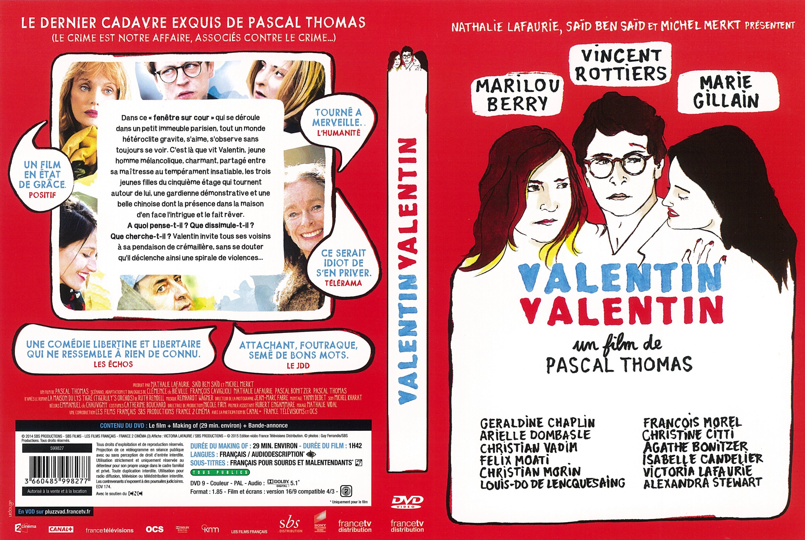 Jaquette DVD Valentin Valentin
