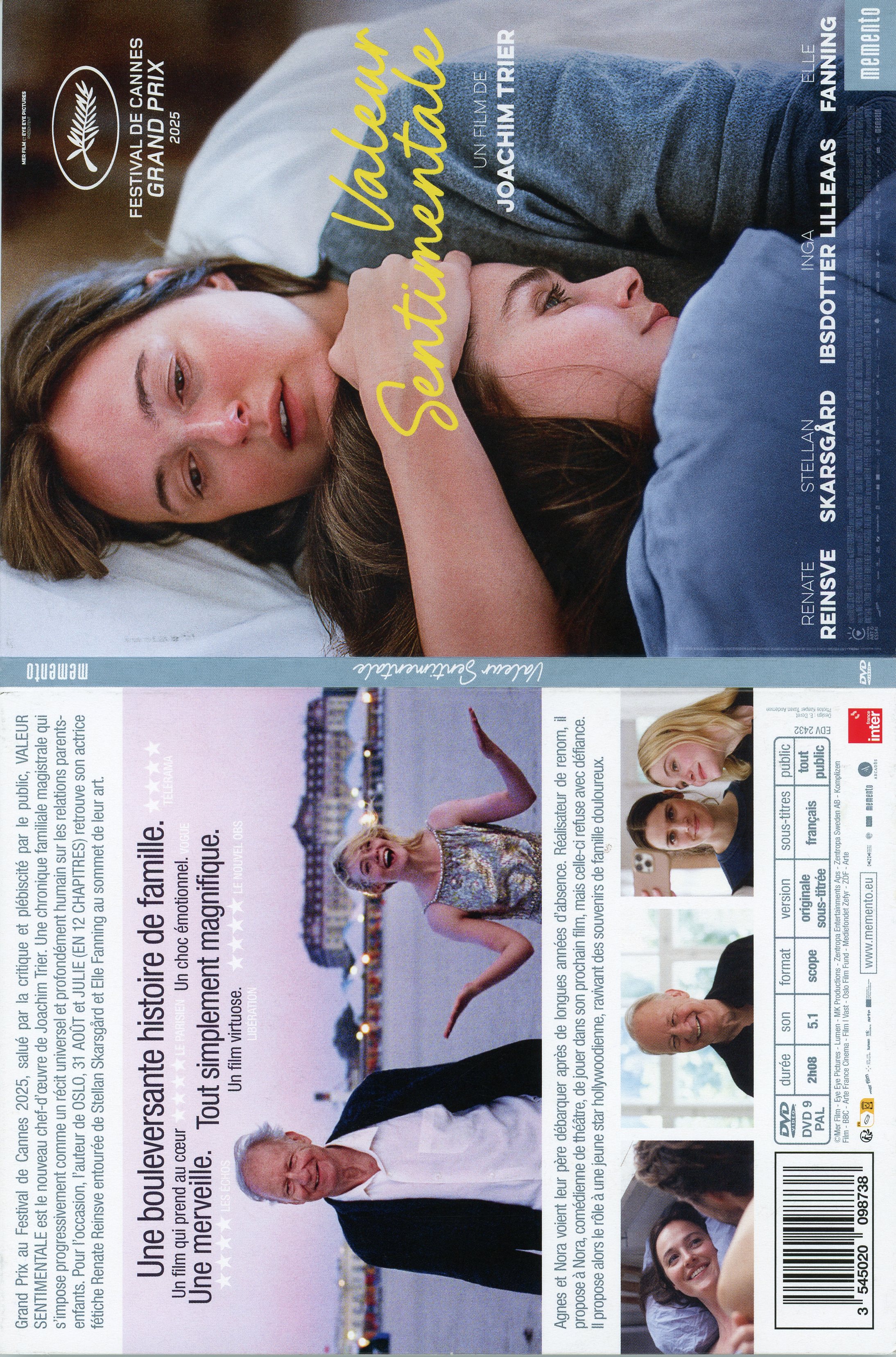 Jaquette DVD Valeur sentimentale 
