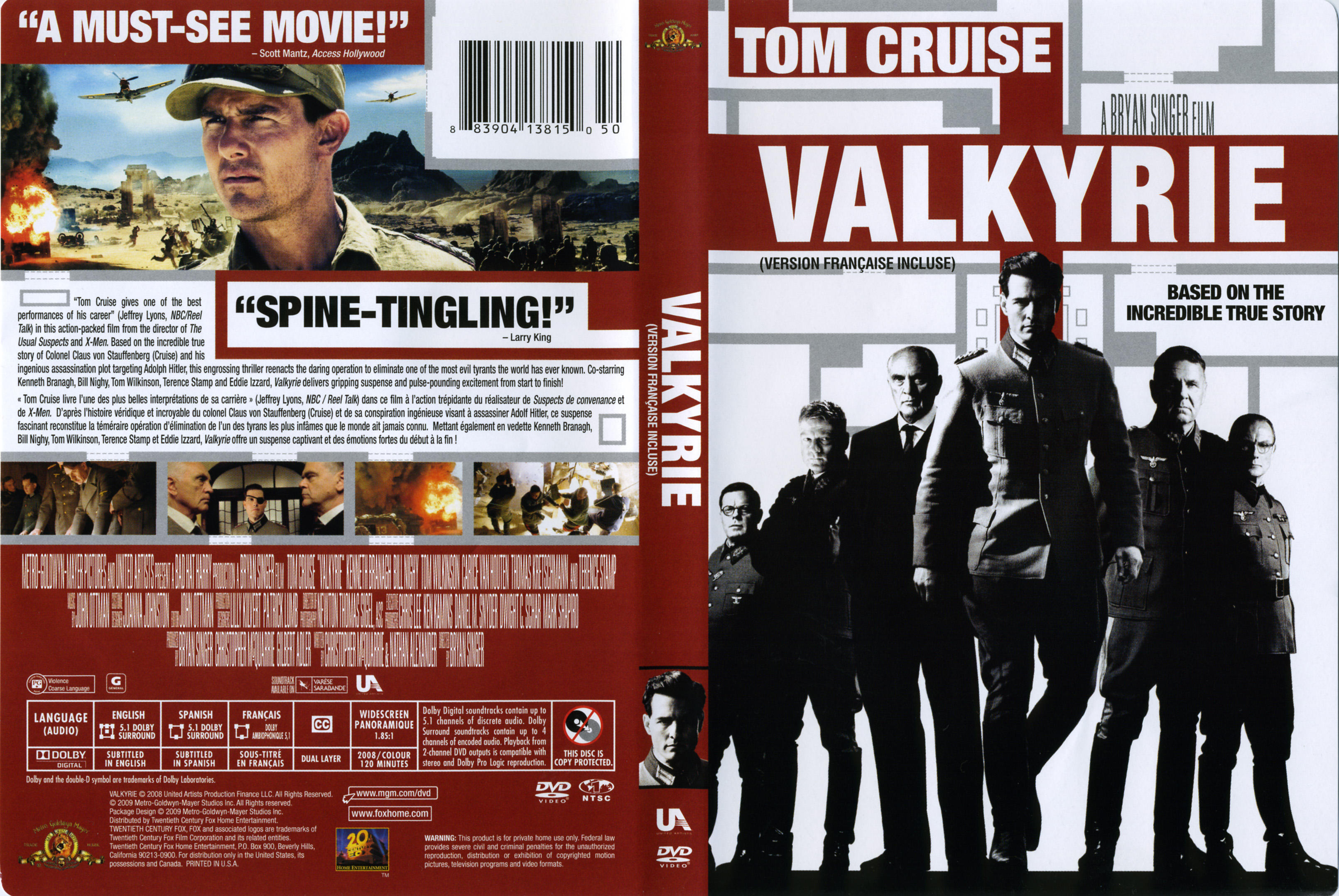 Jaquette DVD Valkyrie (Canadienne)