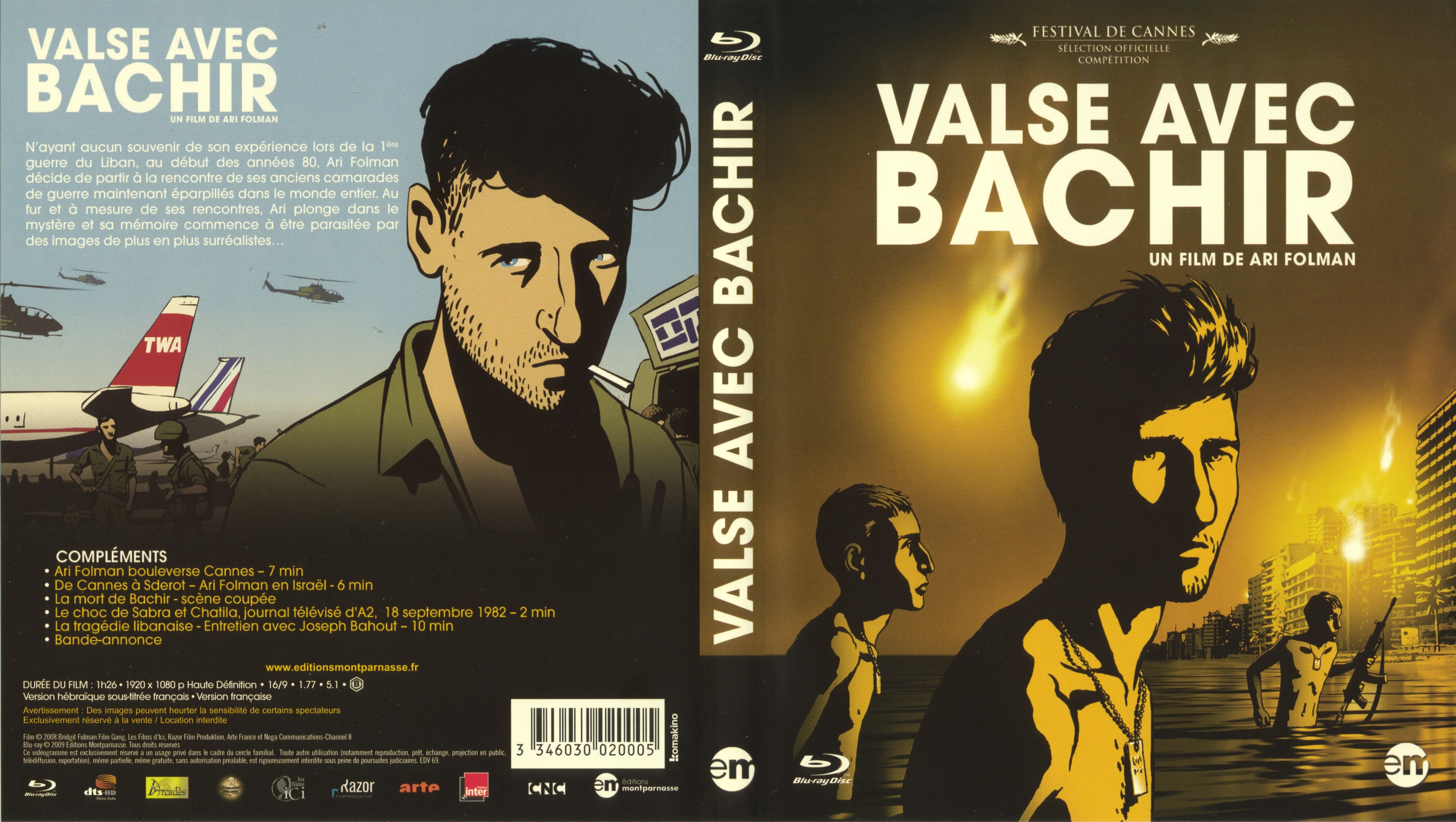 Jaquette DVD Valse avec Bachir (BLU-RAY)