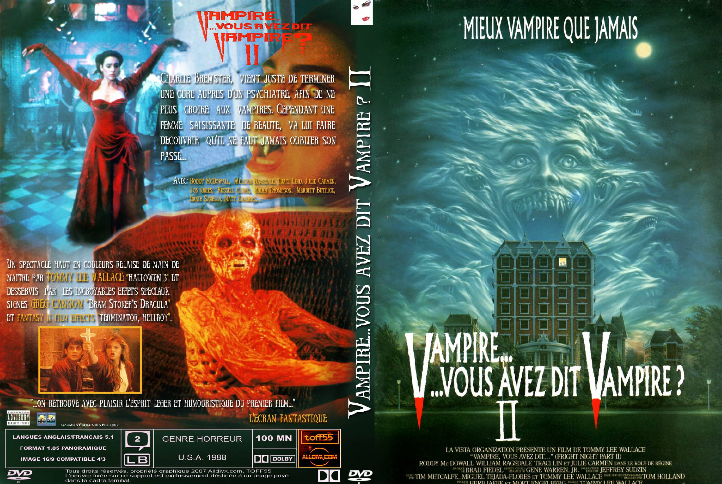 Jaquette DVD Vampire, vous avez dit vampire 2 custom v2