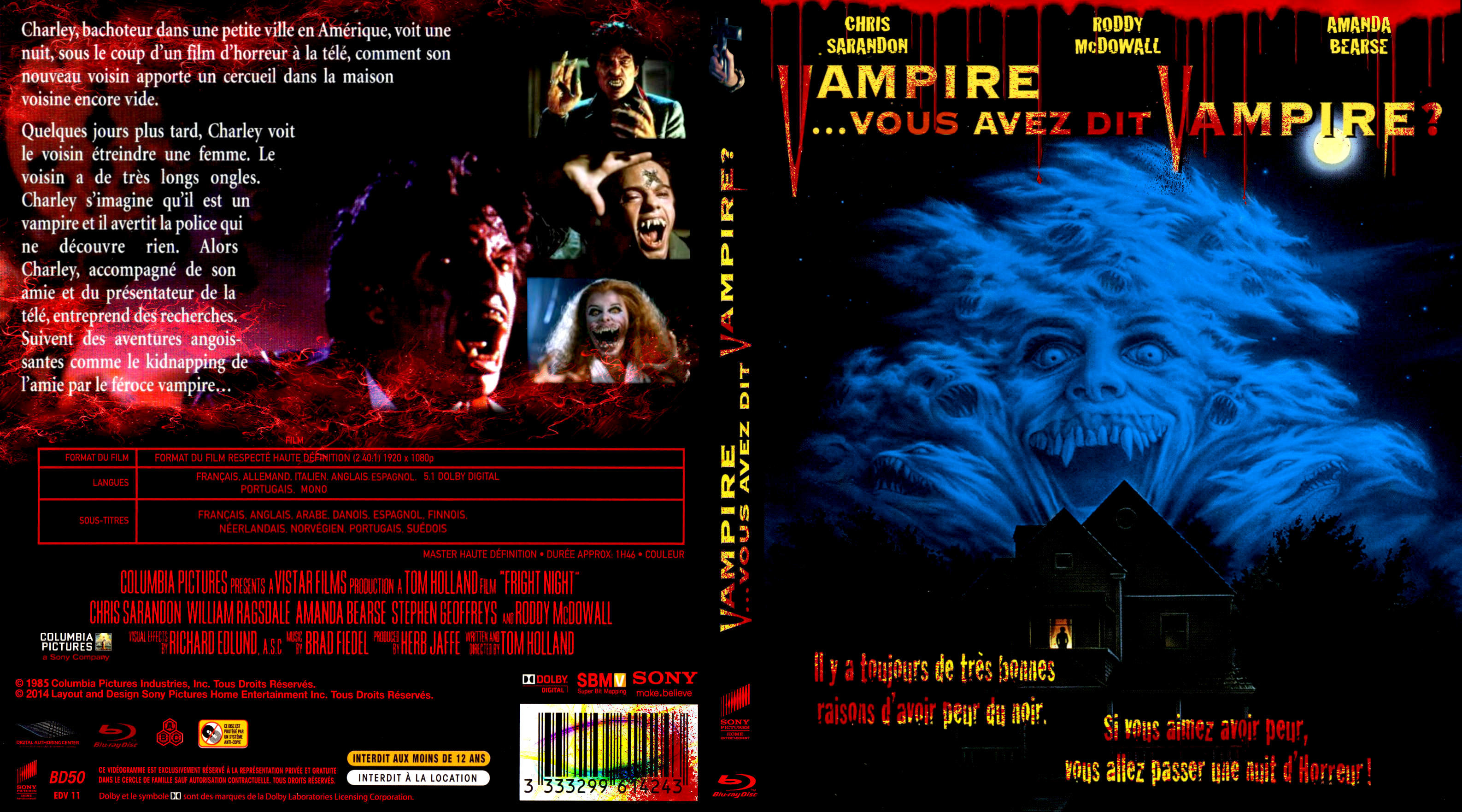 Jaquette DVD Vampire, vous avez dit vampire custom (BLU-RAY) v2