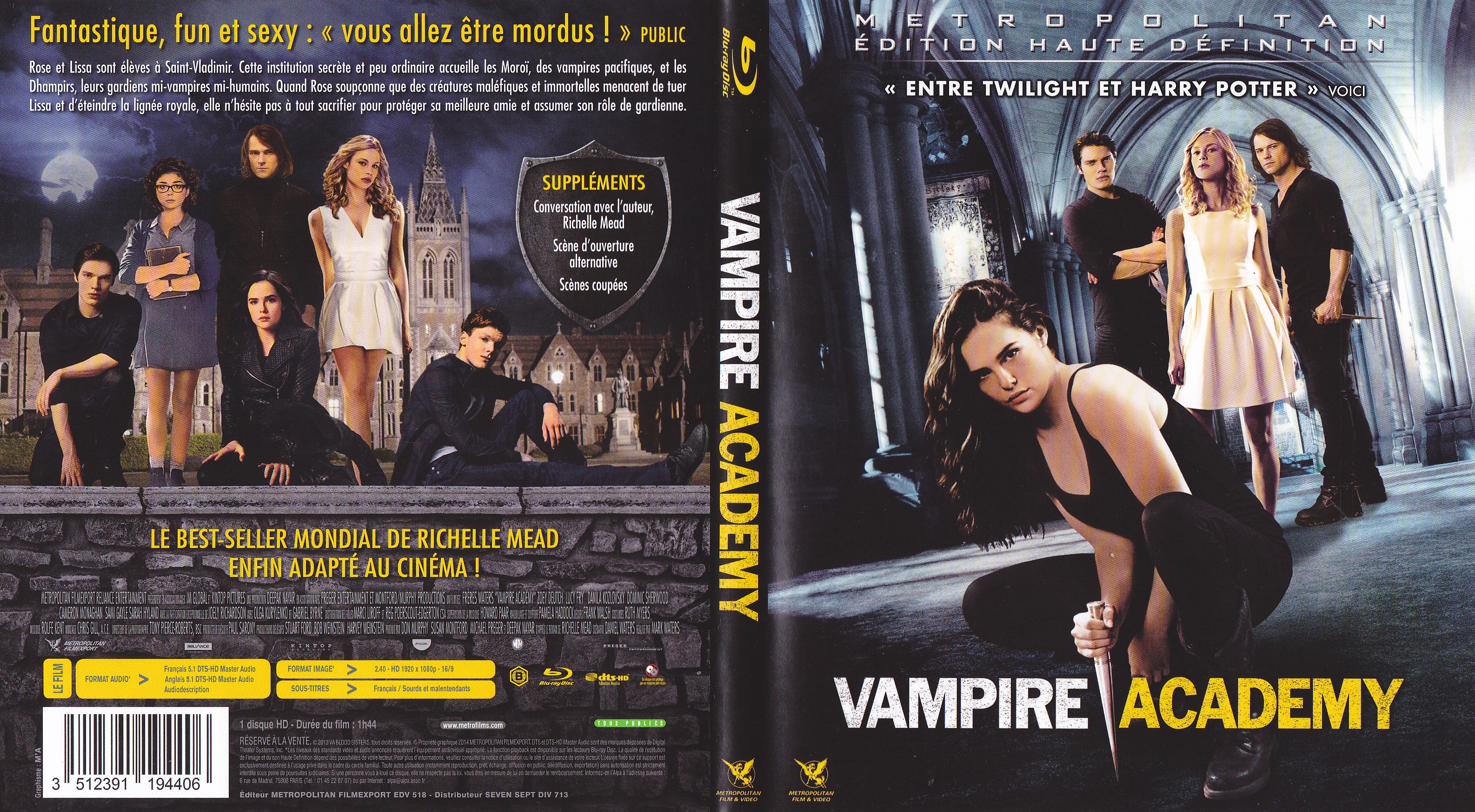 Jaquette DVD Vampire Academy (BLU-RAY)