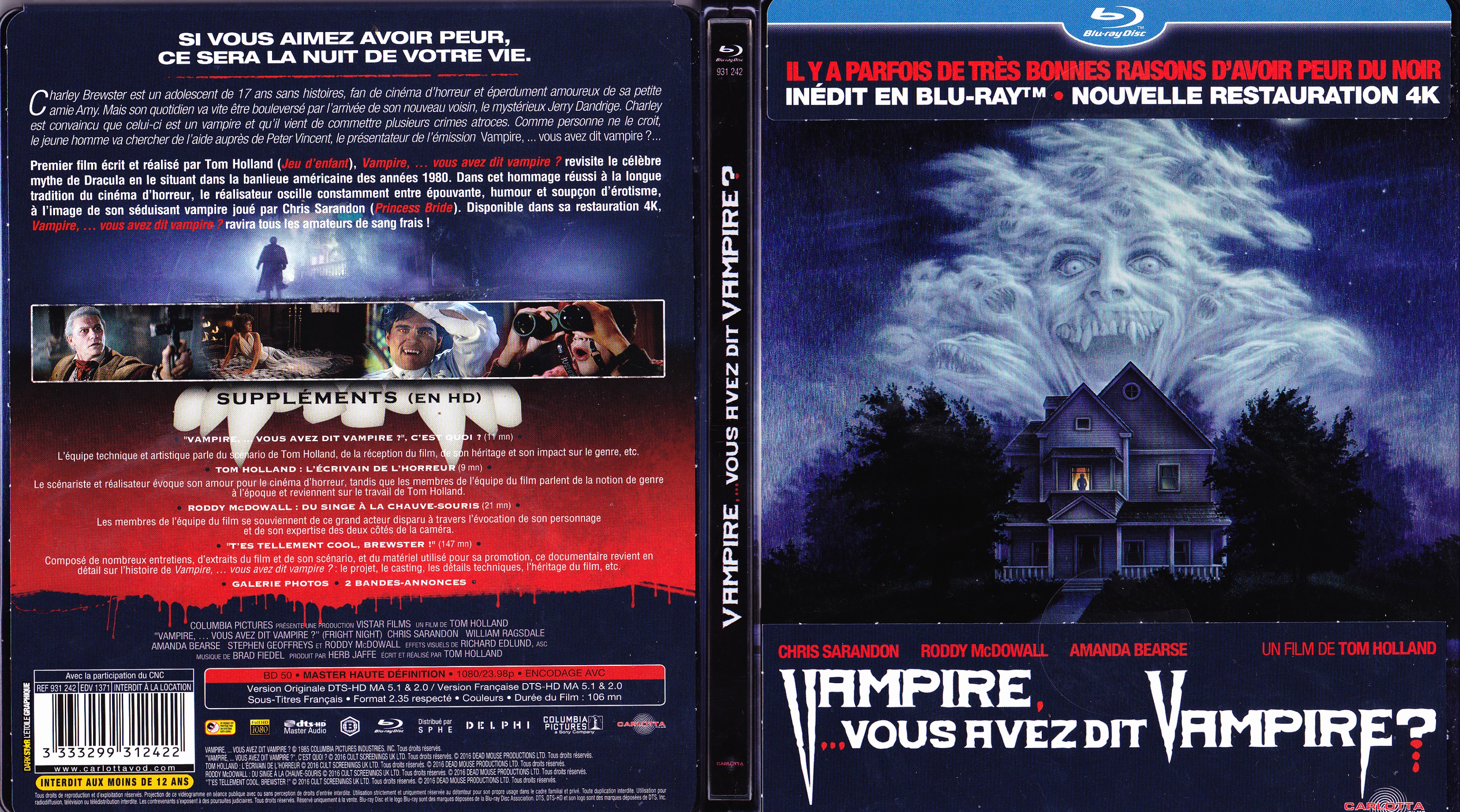 Jaquette DVD Vampire vous avez dit vampire (BLU-RAY)