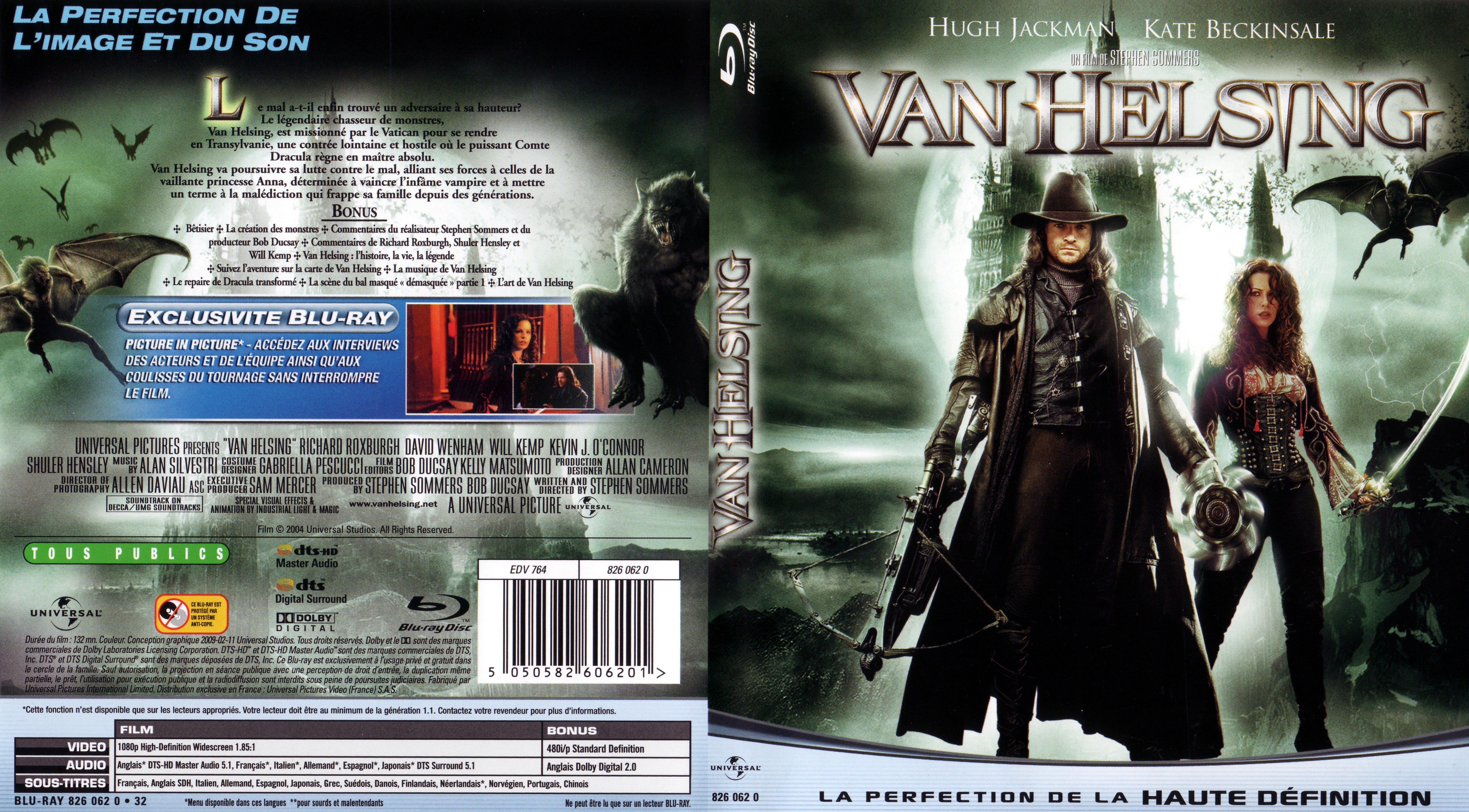 Jaquette DVD Van Helsing (BLU-RAY)