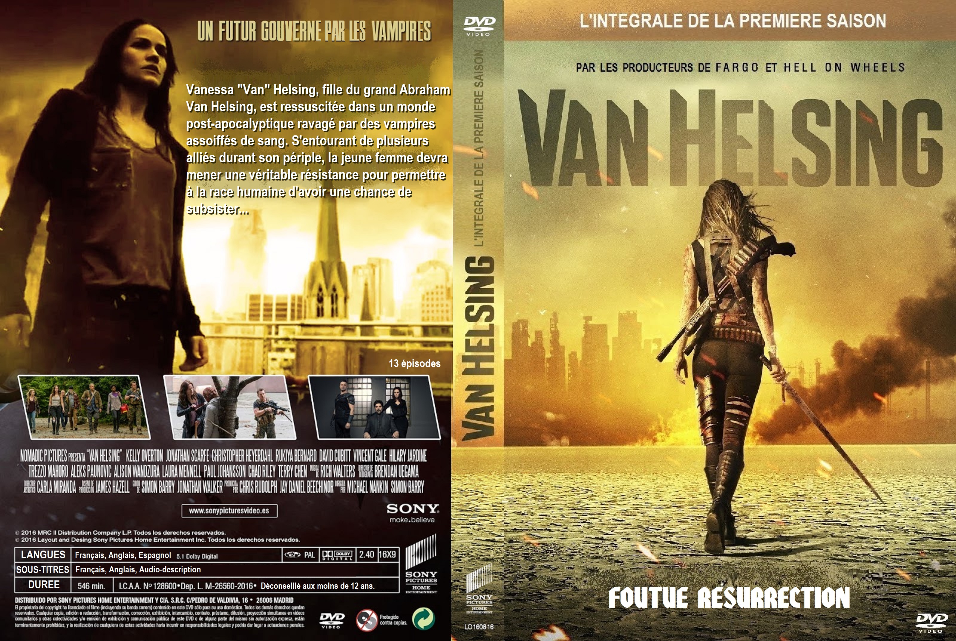 Jaquette DVD Van Helsing saison 1 custom