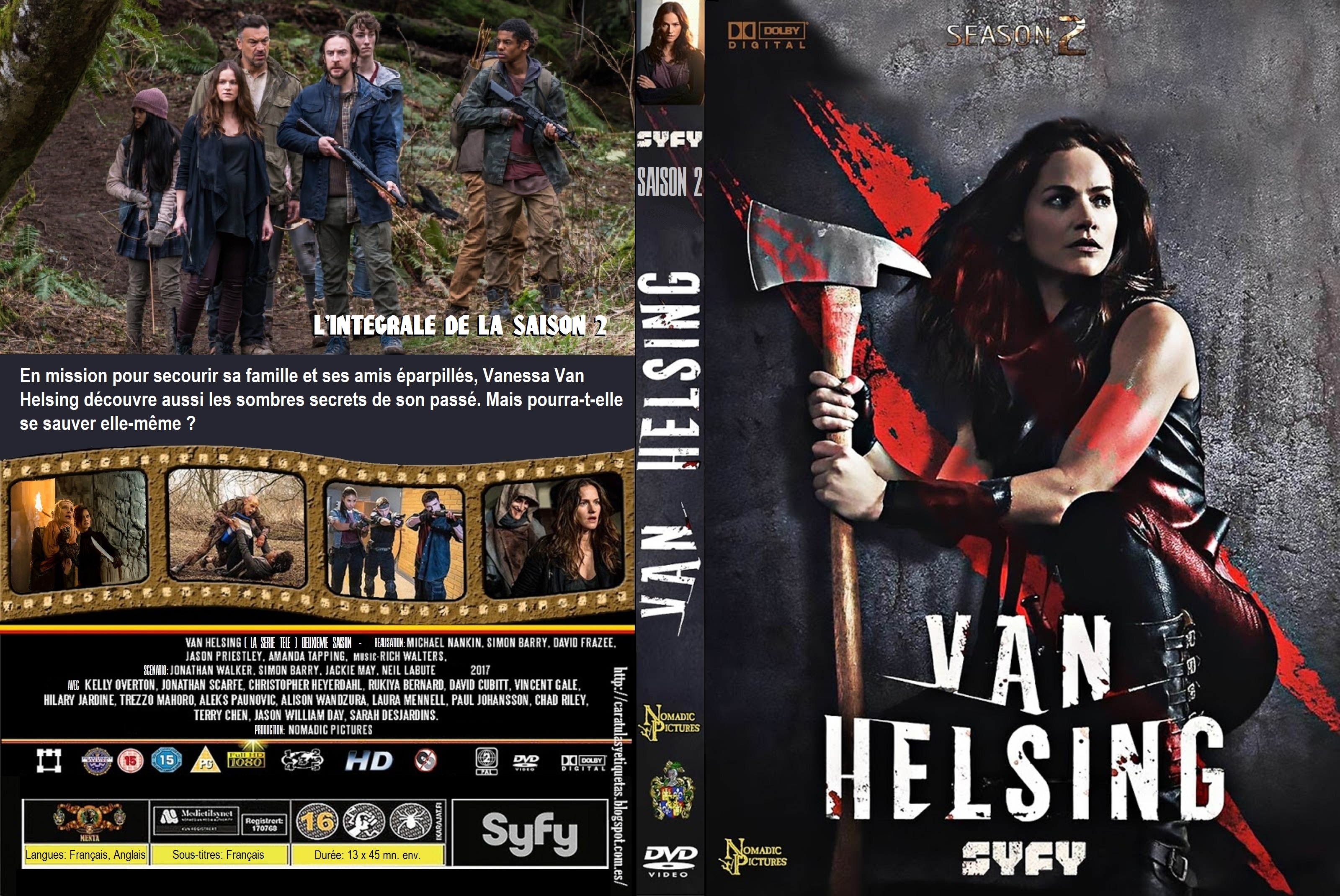 Jaquette DVD Van Helsing saison 2 custom