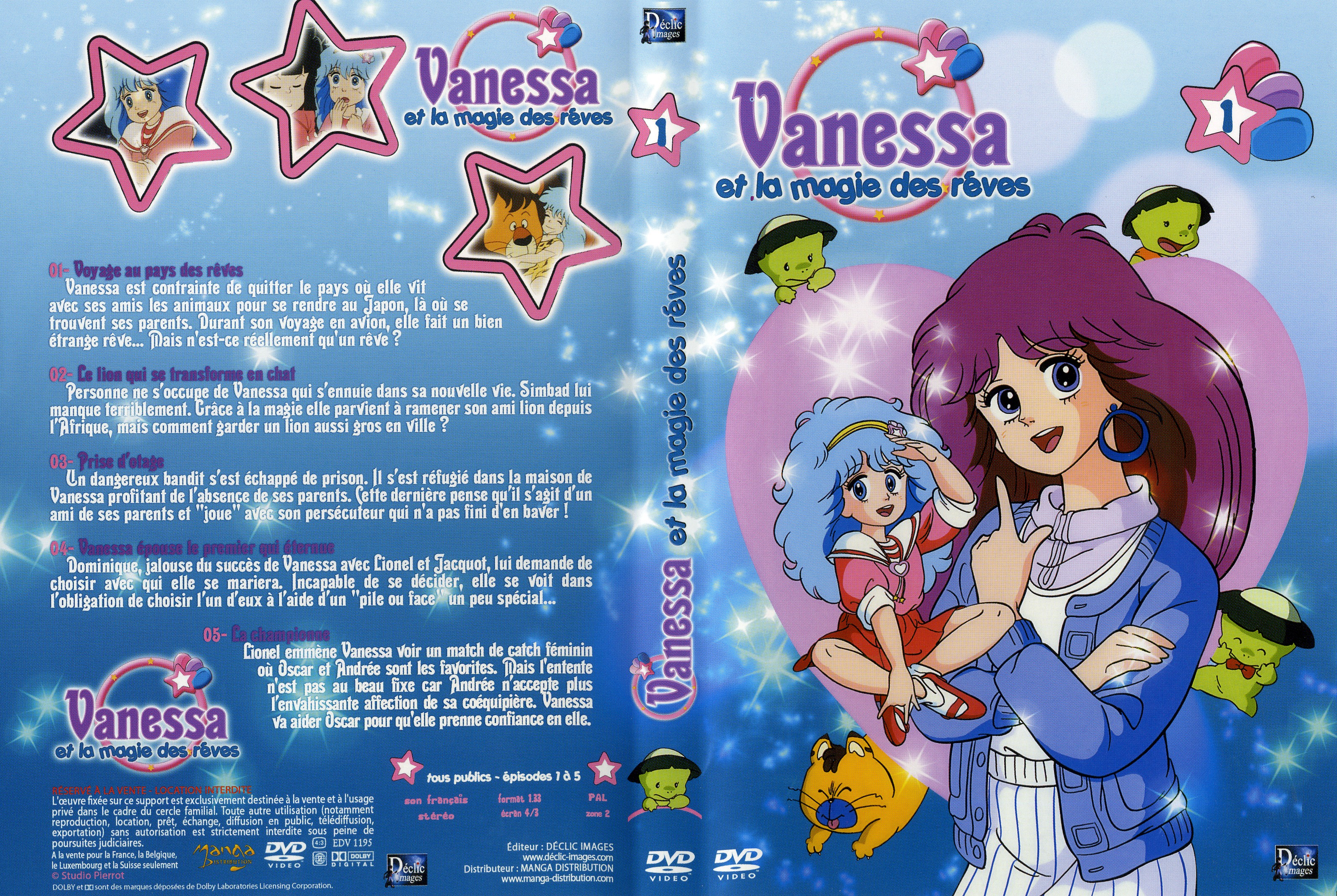 Jaquette DVD Vanessa et la magie des reves vol 1