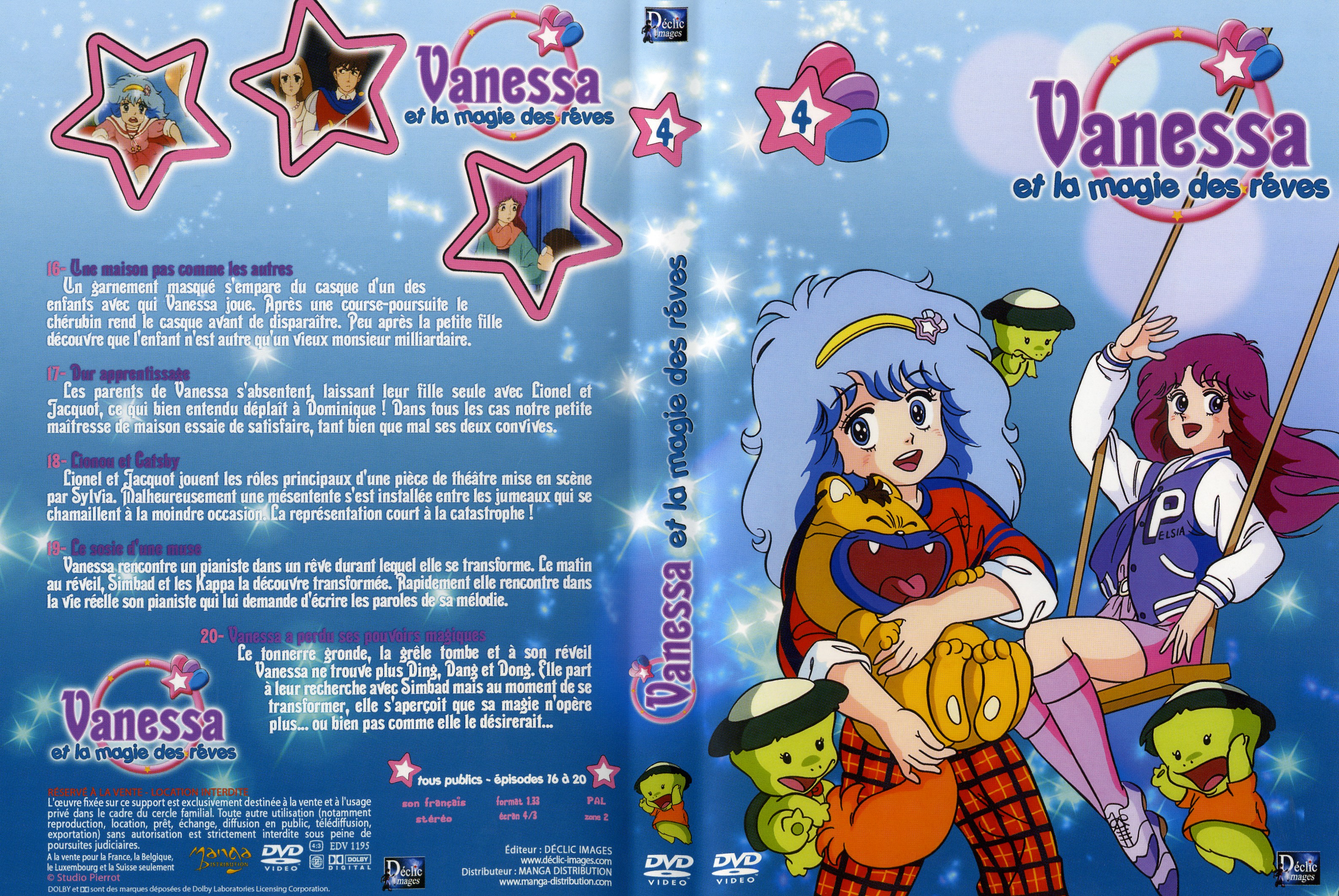 Jaquette DVD Vanessa et la magie des reves vol 4