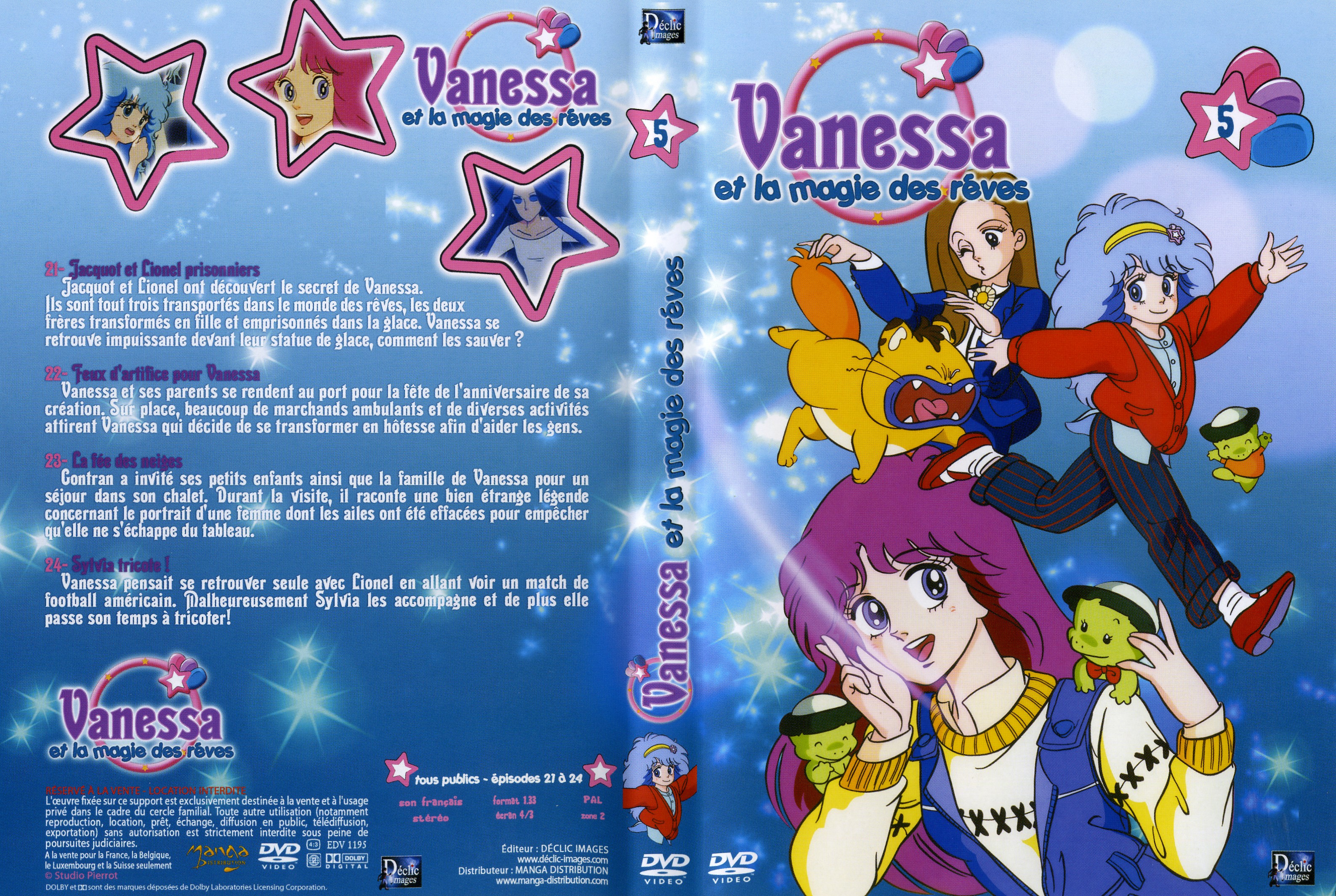 Jaquette DVD Vanessa et la magie des reves vol 5