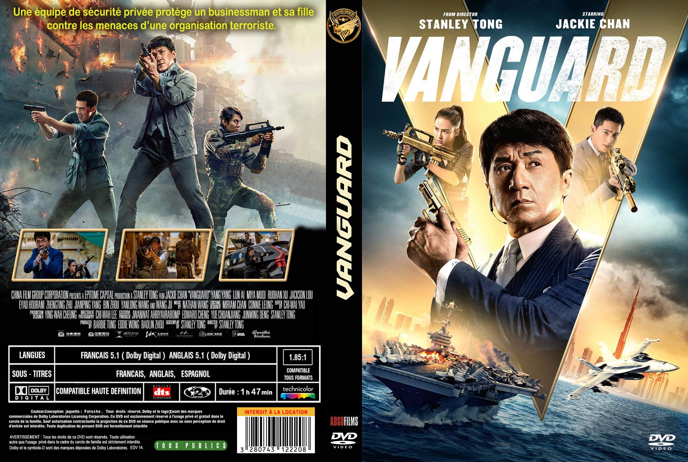 Jaquette DVD Vanguard (2020) custom