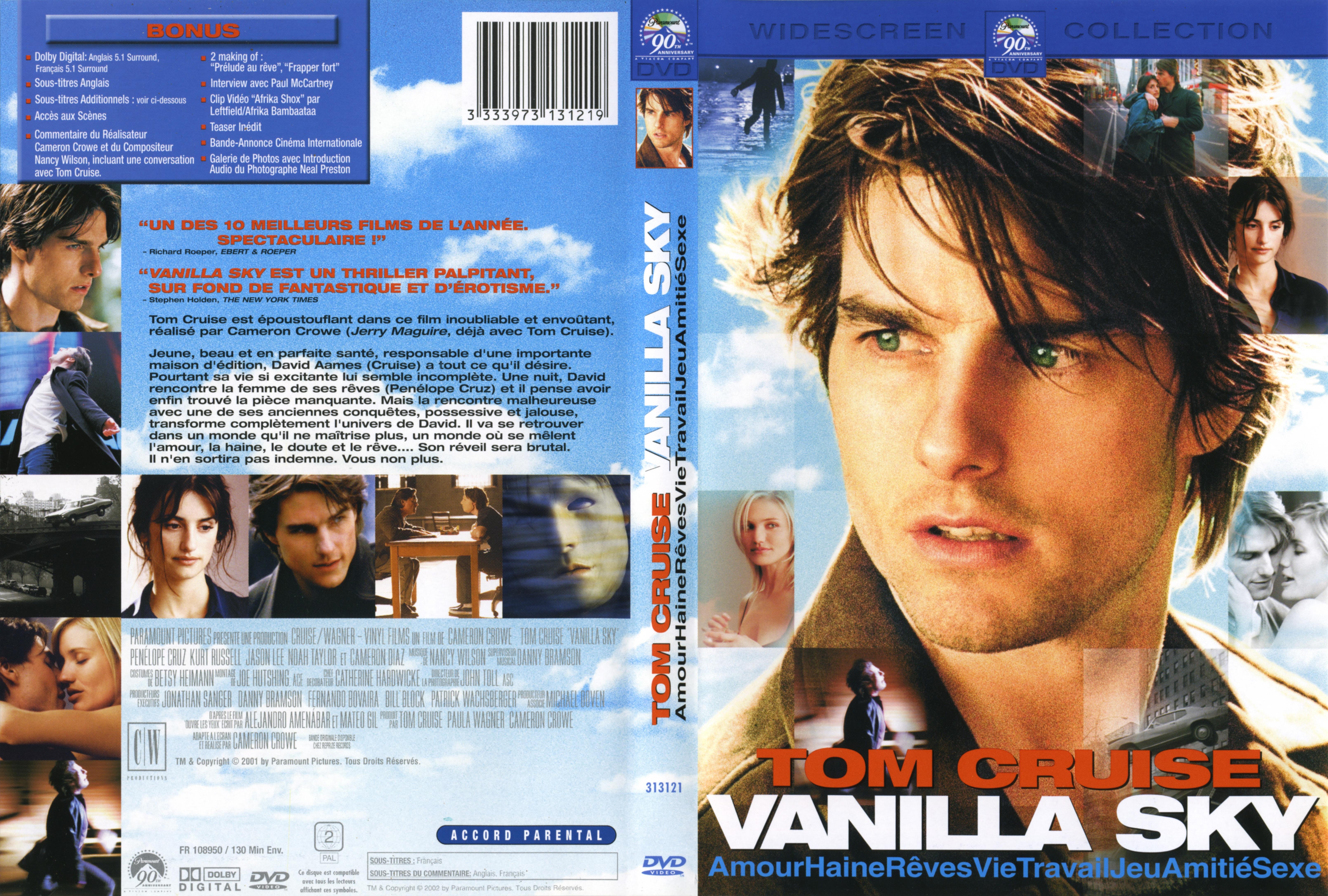 Jaquette DVD Vanilla sky