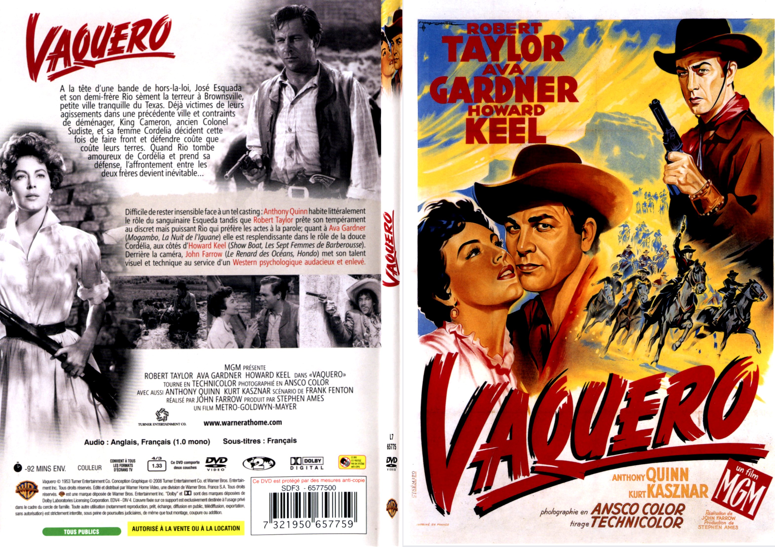 Jaquette DVD Vaquero - SLIM