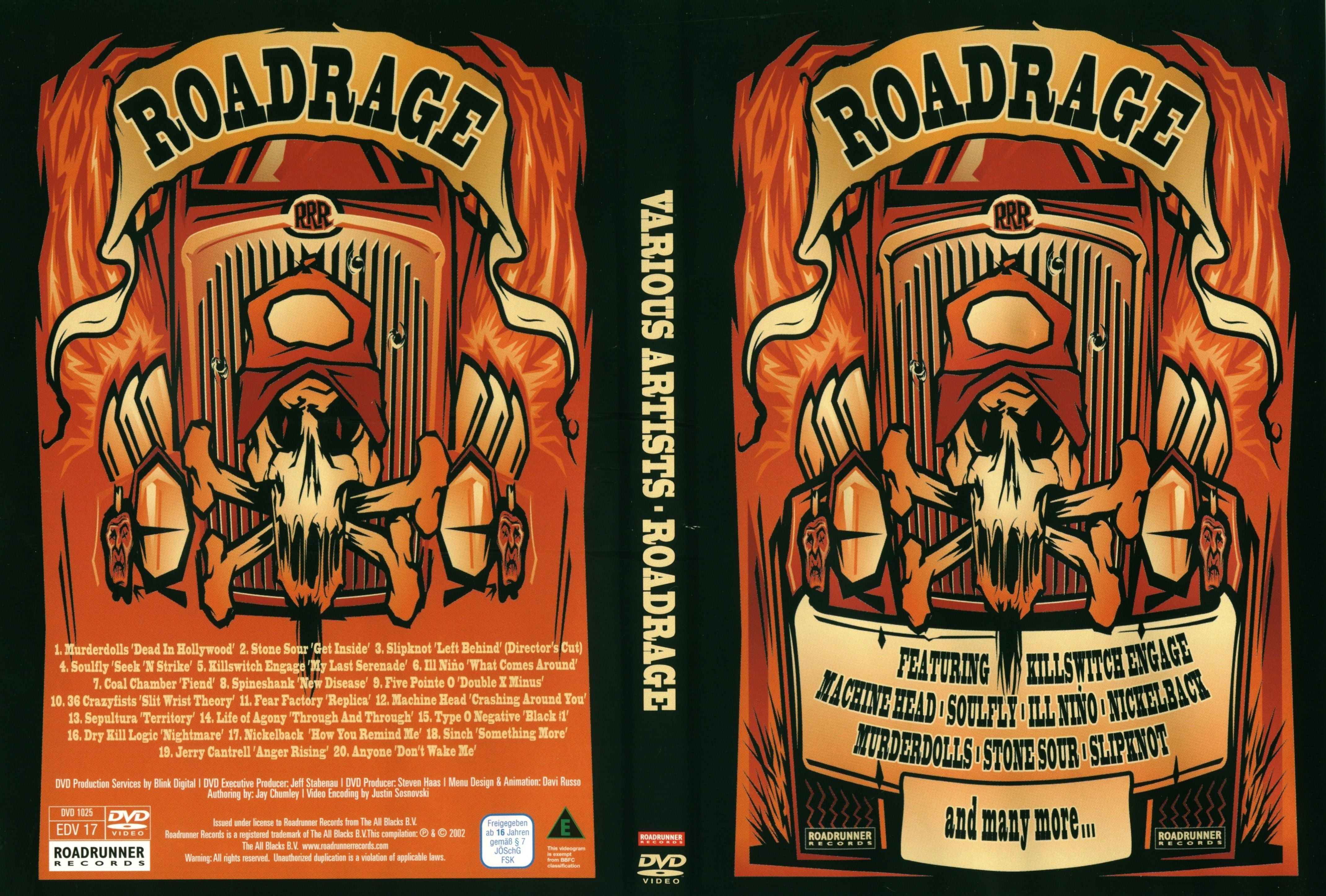 Jaquette DVD Various Artists - roadrage