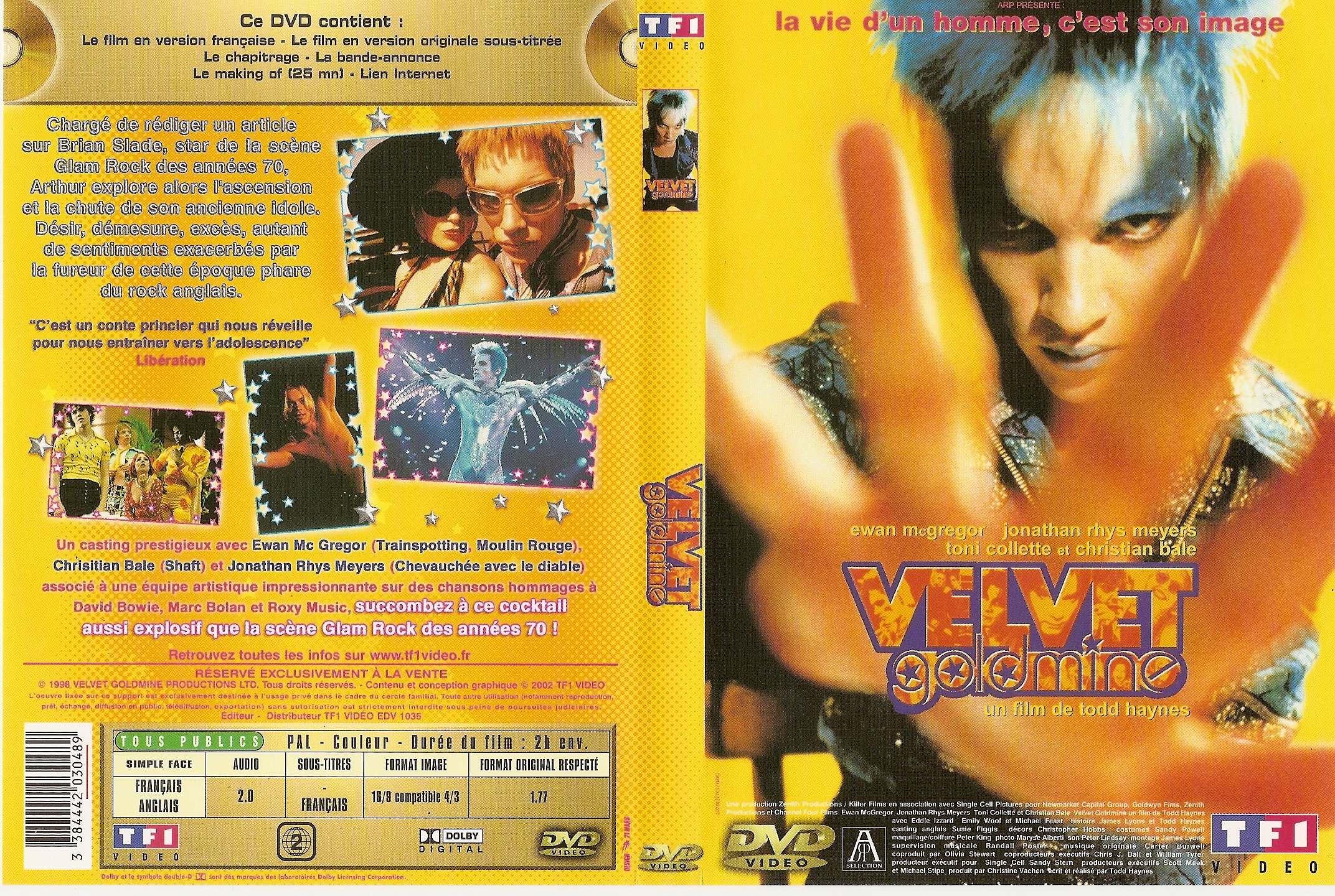 Jaquette DVD Velvet goldmine