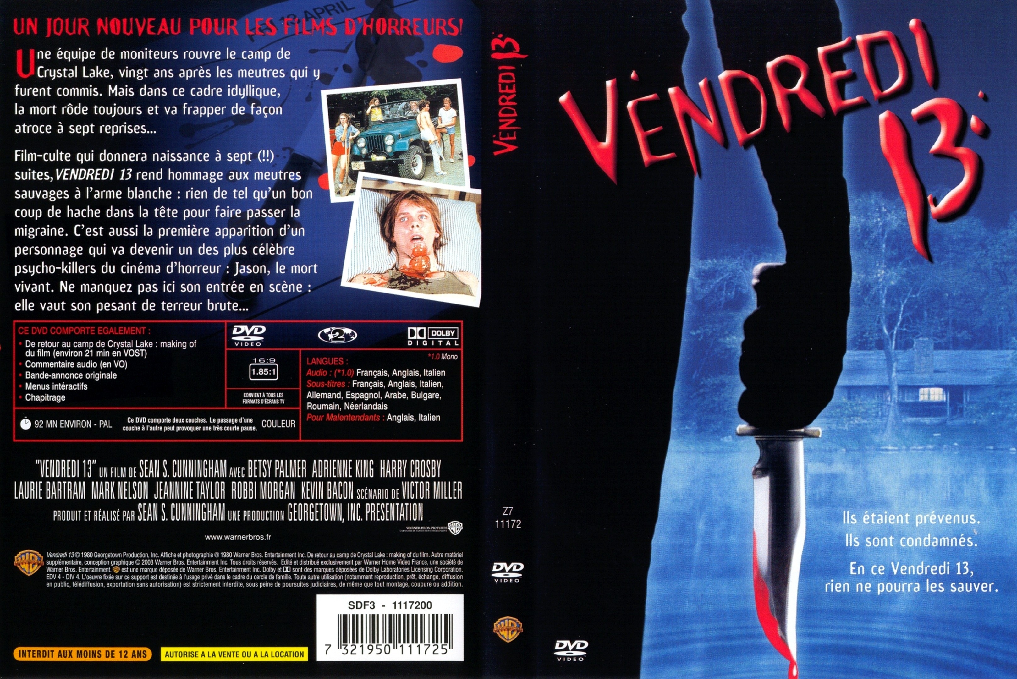 Jaquette DVD Vendredi 13