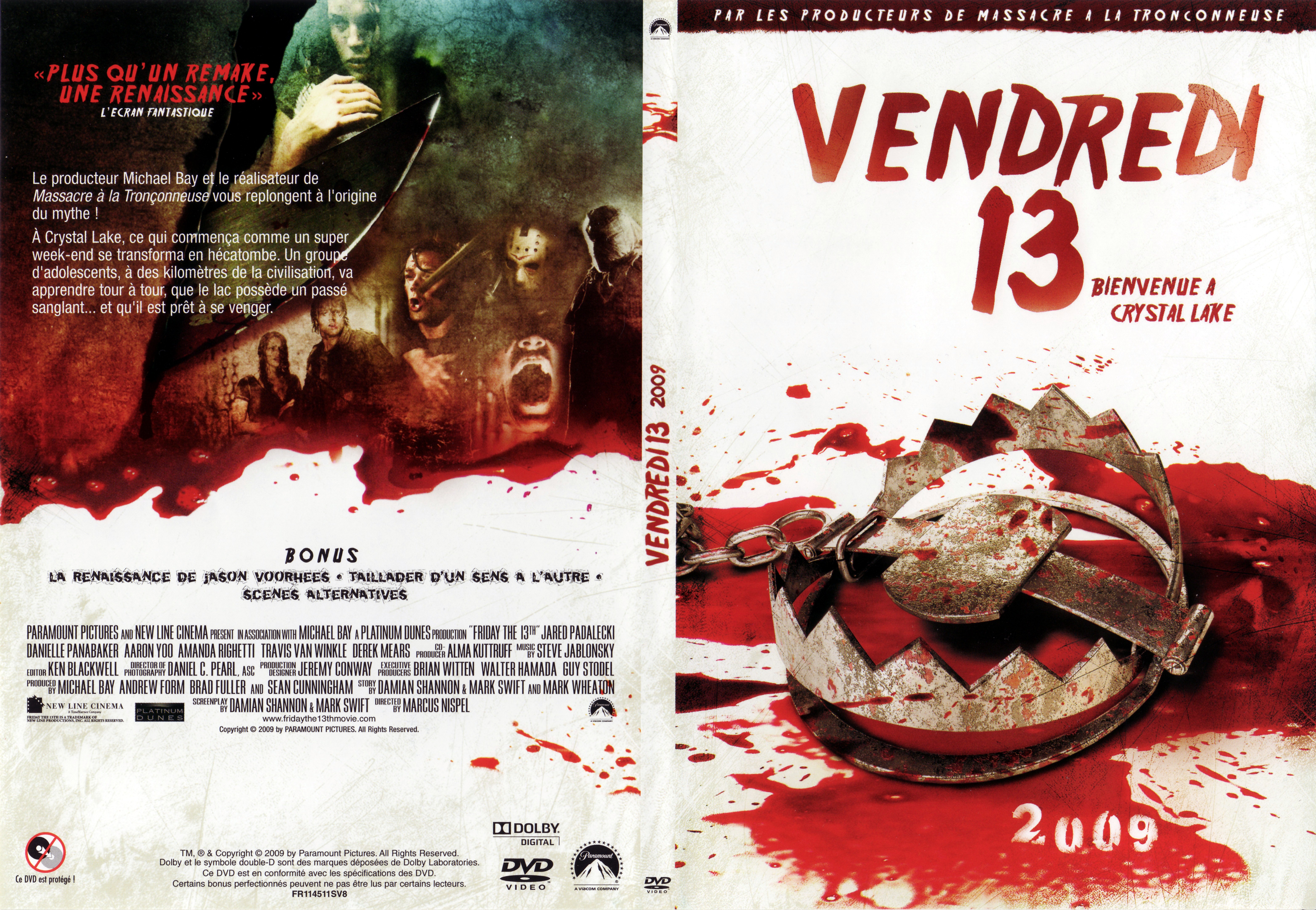 Jaquette DVD Vendredi 13 (2009) v2