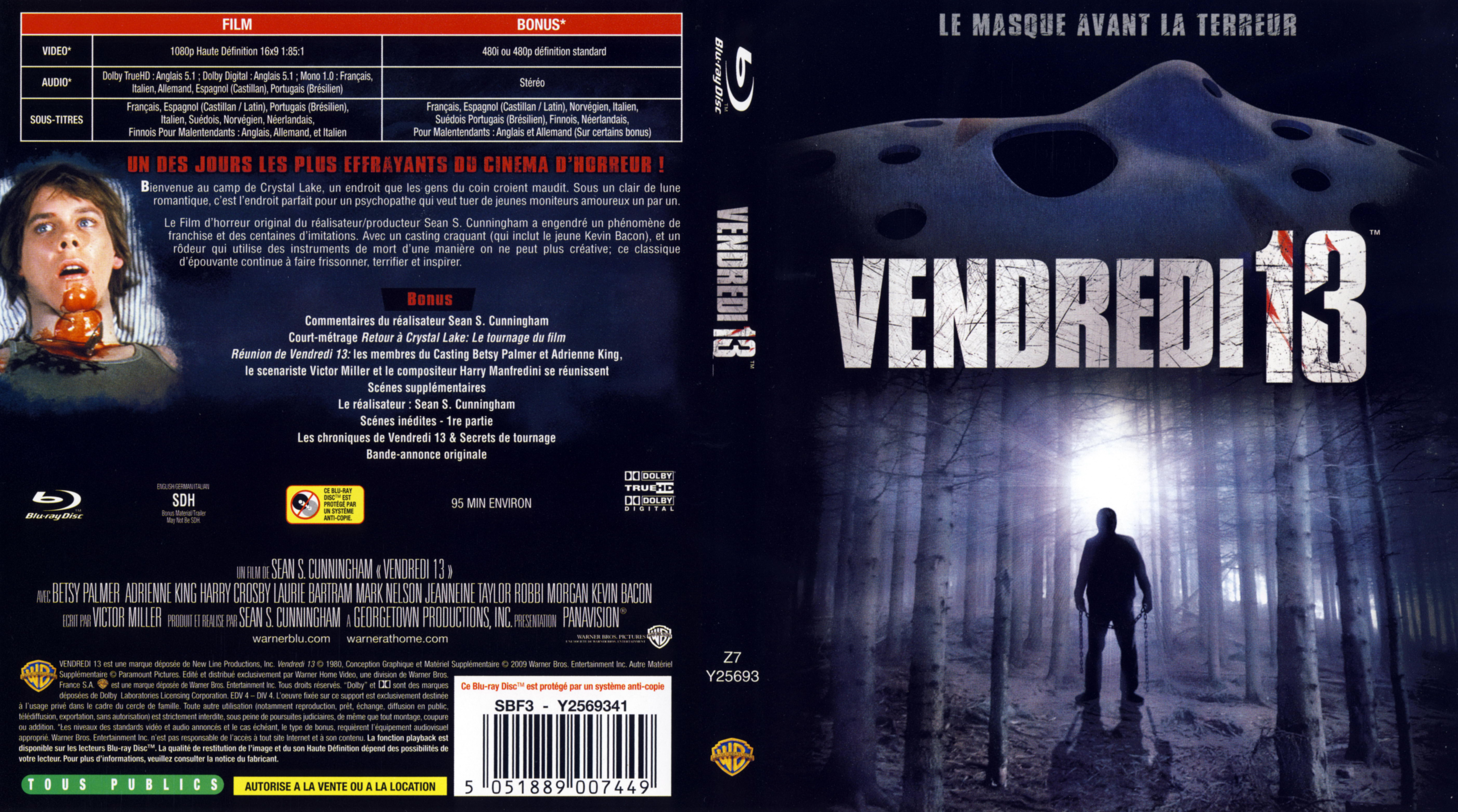 Jaquette DVD Vendredi 13 (BLU-RAY)