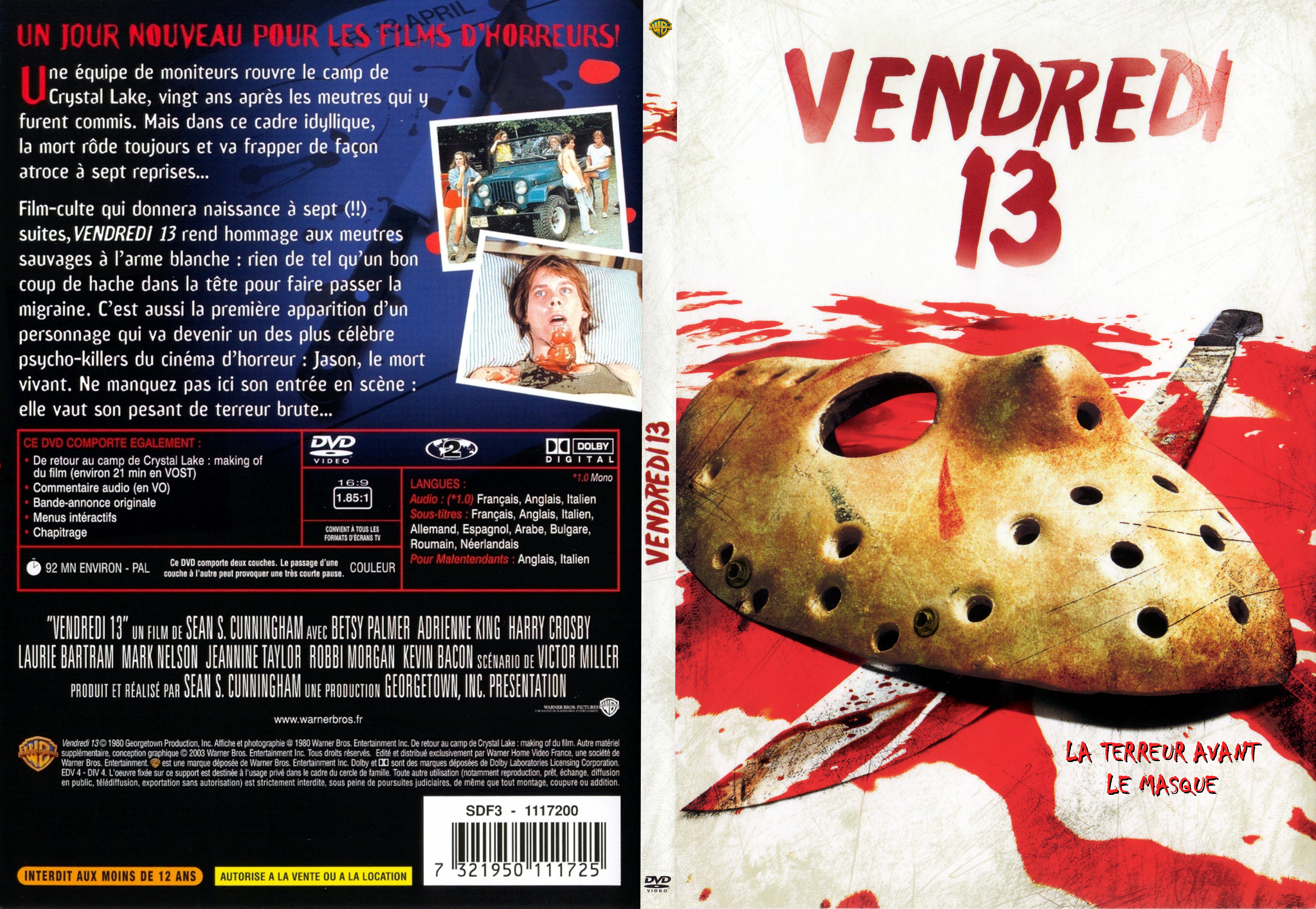 Jaquette DVD Vendredi 13 - SLIM