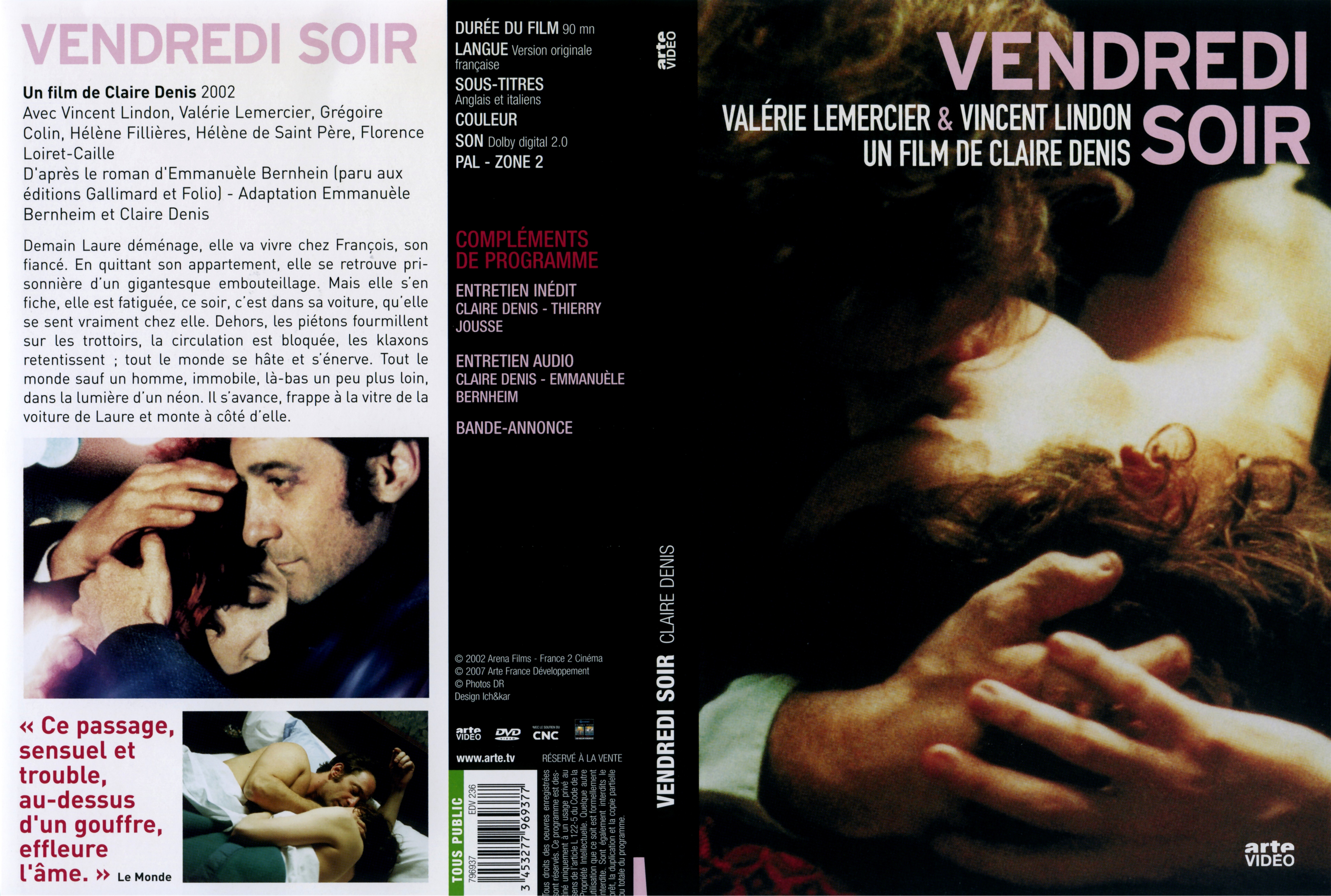 Jaquette DVD Vendredi soir