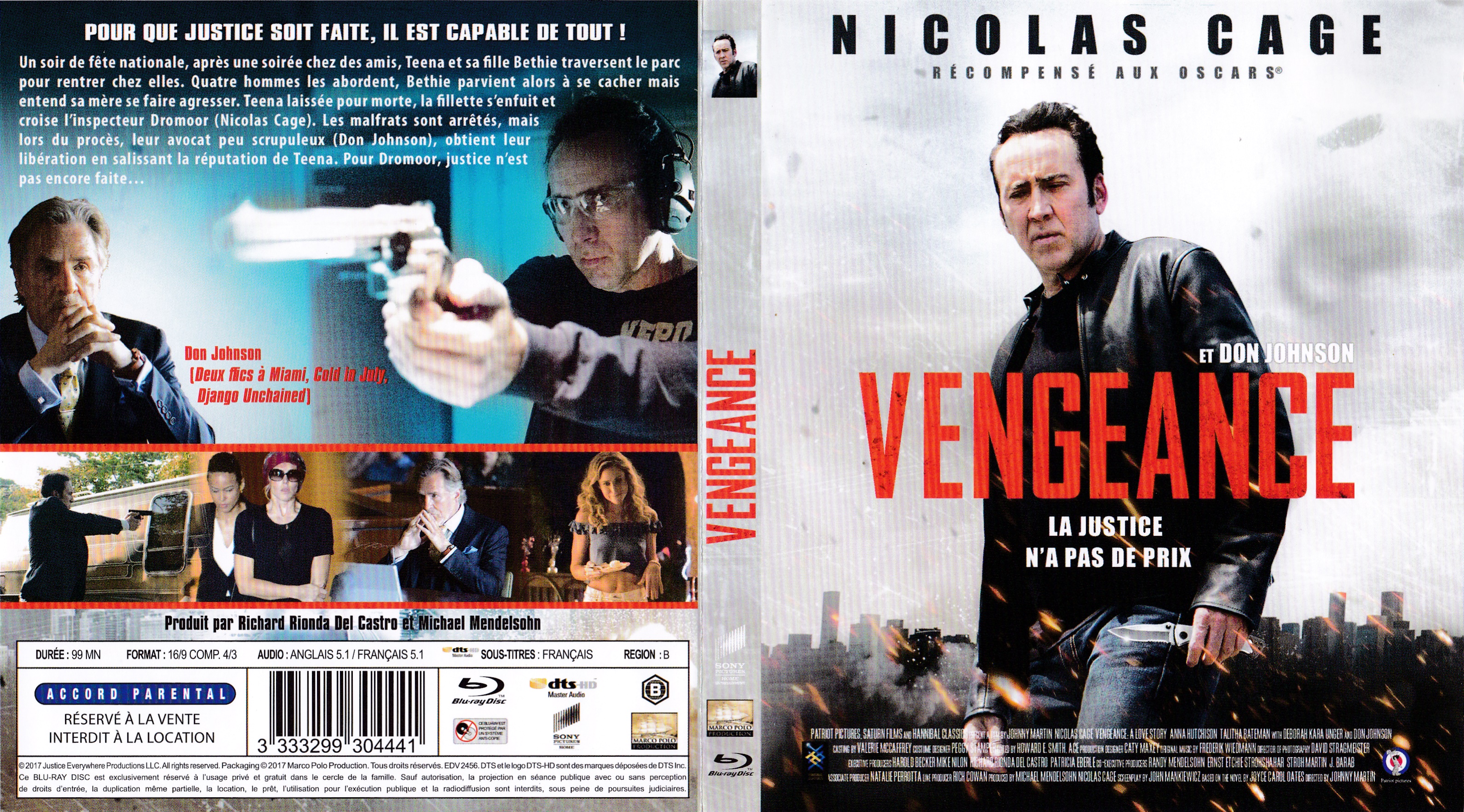 Jaquette DVD Vengeance 2017 (BLU-RAY)