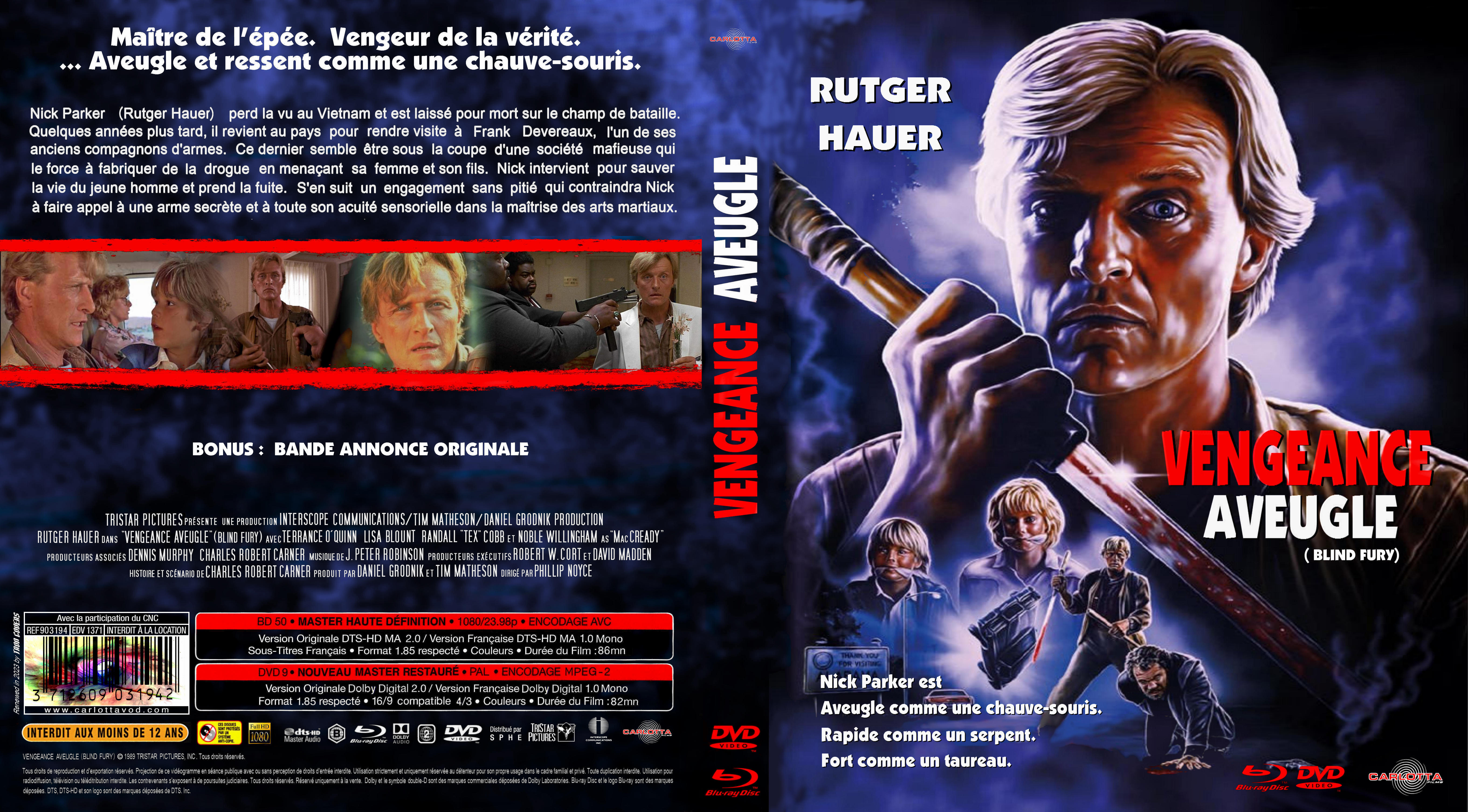 Jaquette DVD Vengeance Aveugle custom (BLU-RAY)