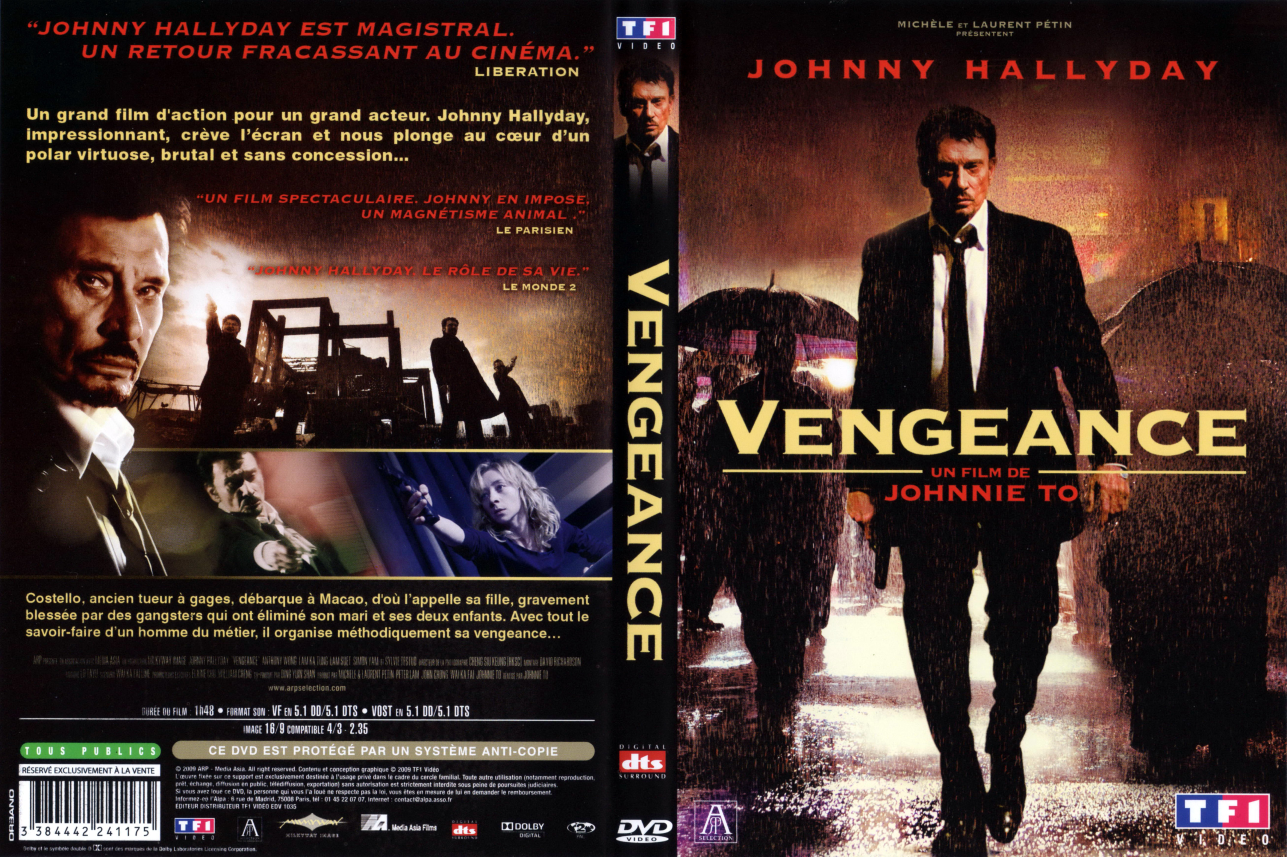 Jaquette DVD Vengeance (Johnny Hallyday)