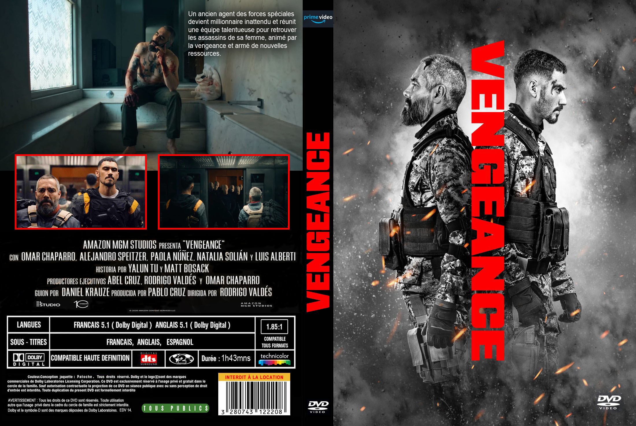 Jaquette DVD Vengeance custom