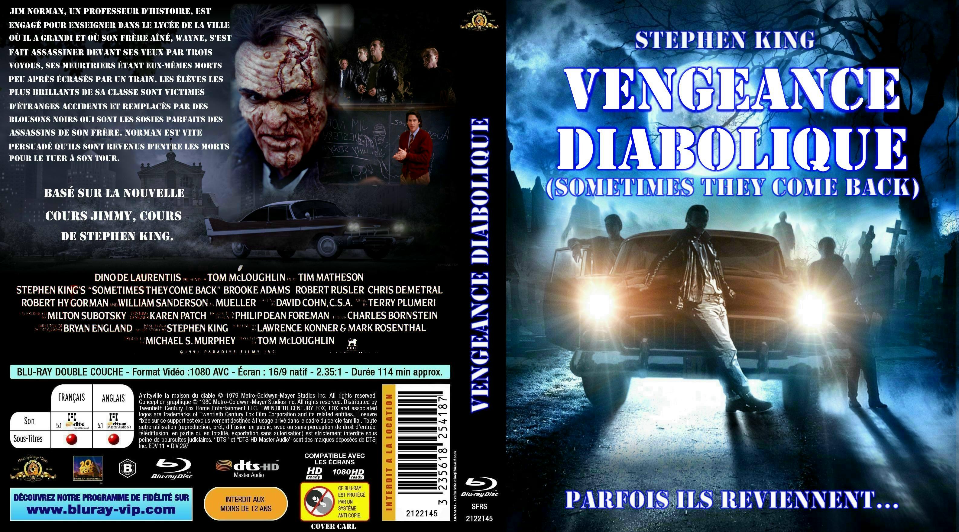 Jaquette DVD Vengeance diabolique custom (BLU-RAY)