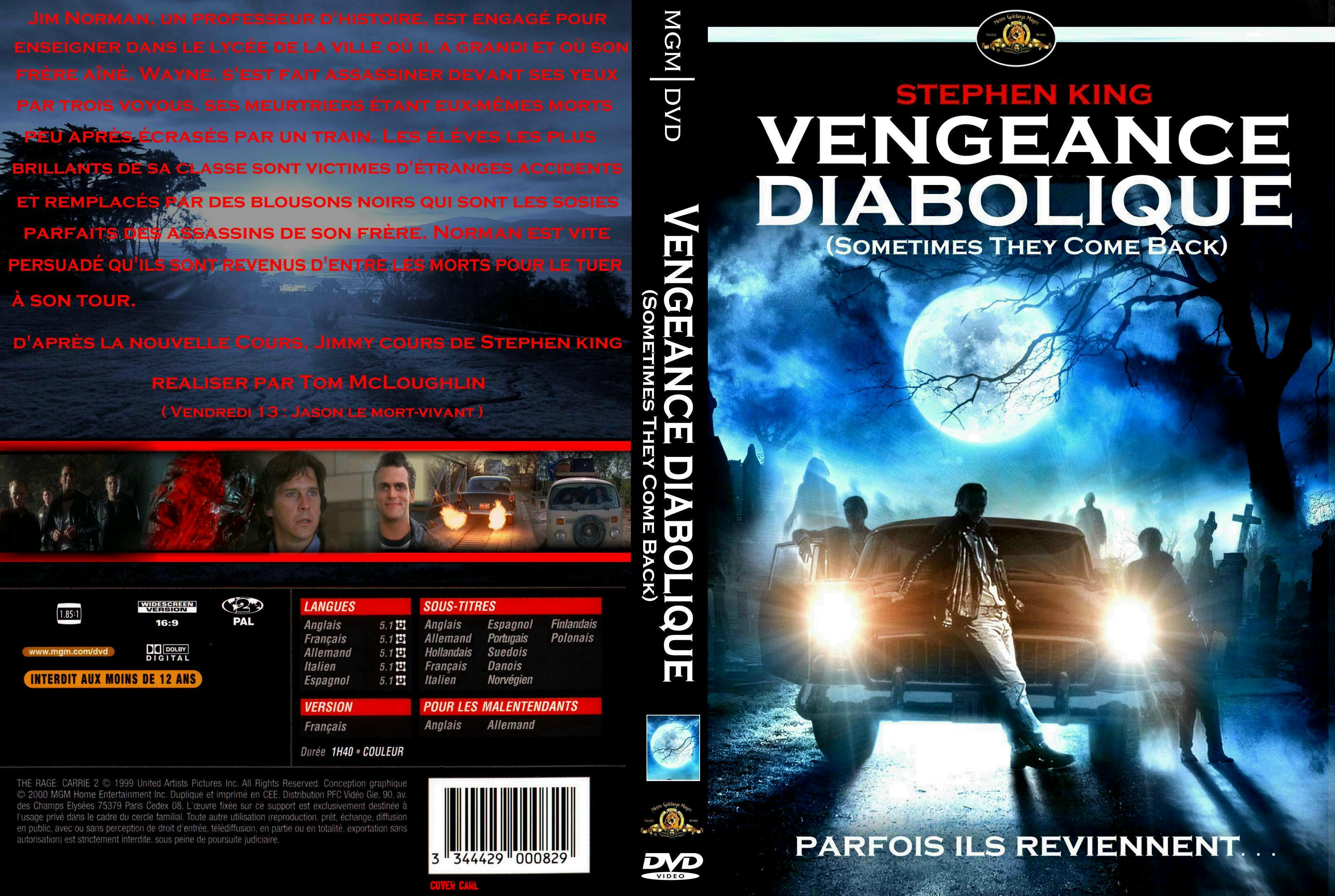 Jaquette DVD Vengeance diabolique custom v2
