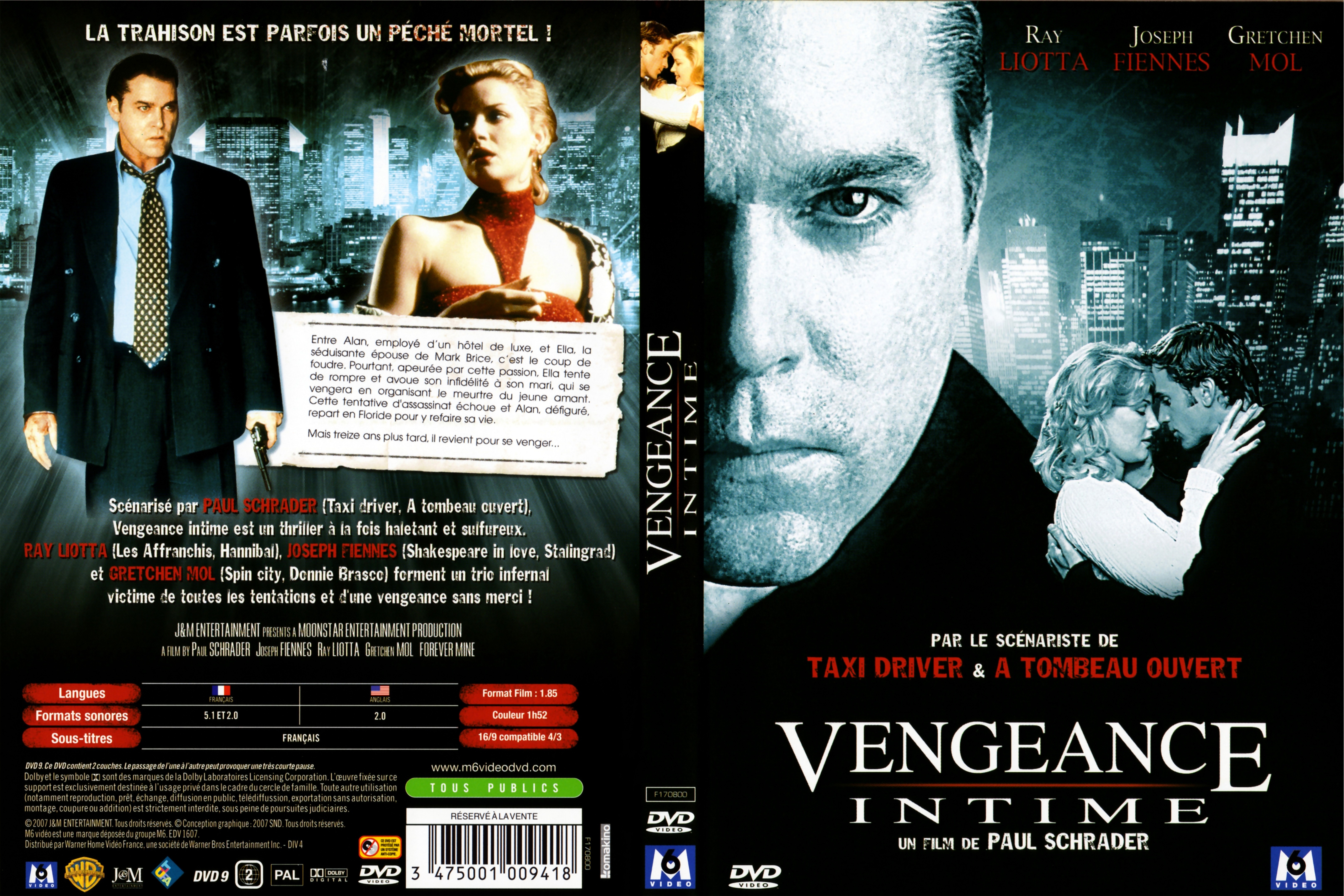 Jaquette DVD Vengeance intime
