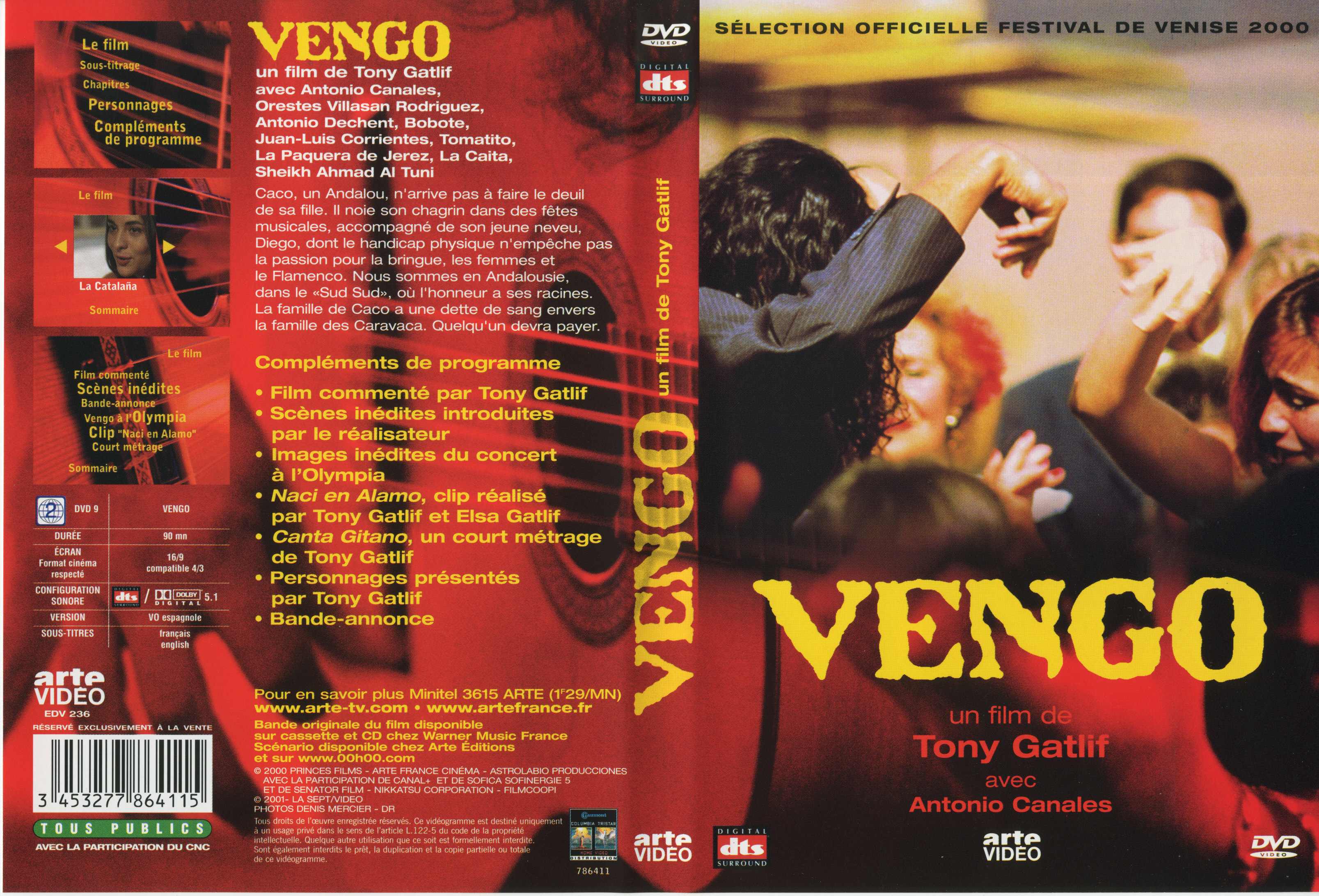 Jaquette DVD Vengo