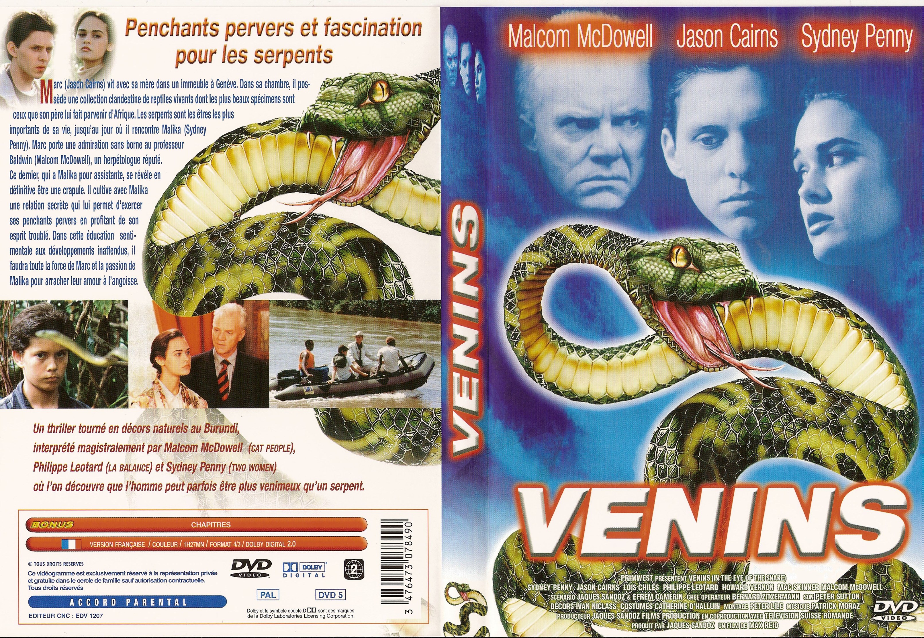 Jaquette DVD Venins
