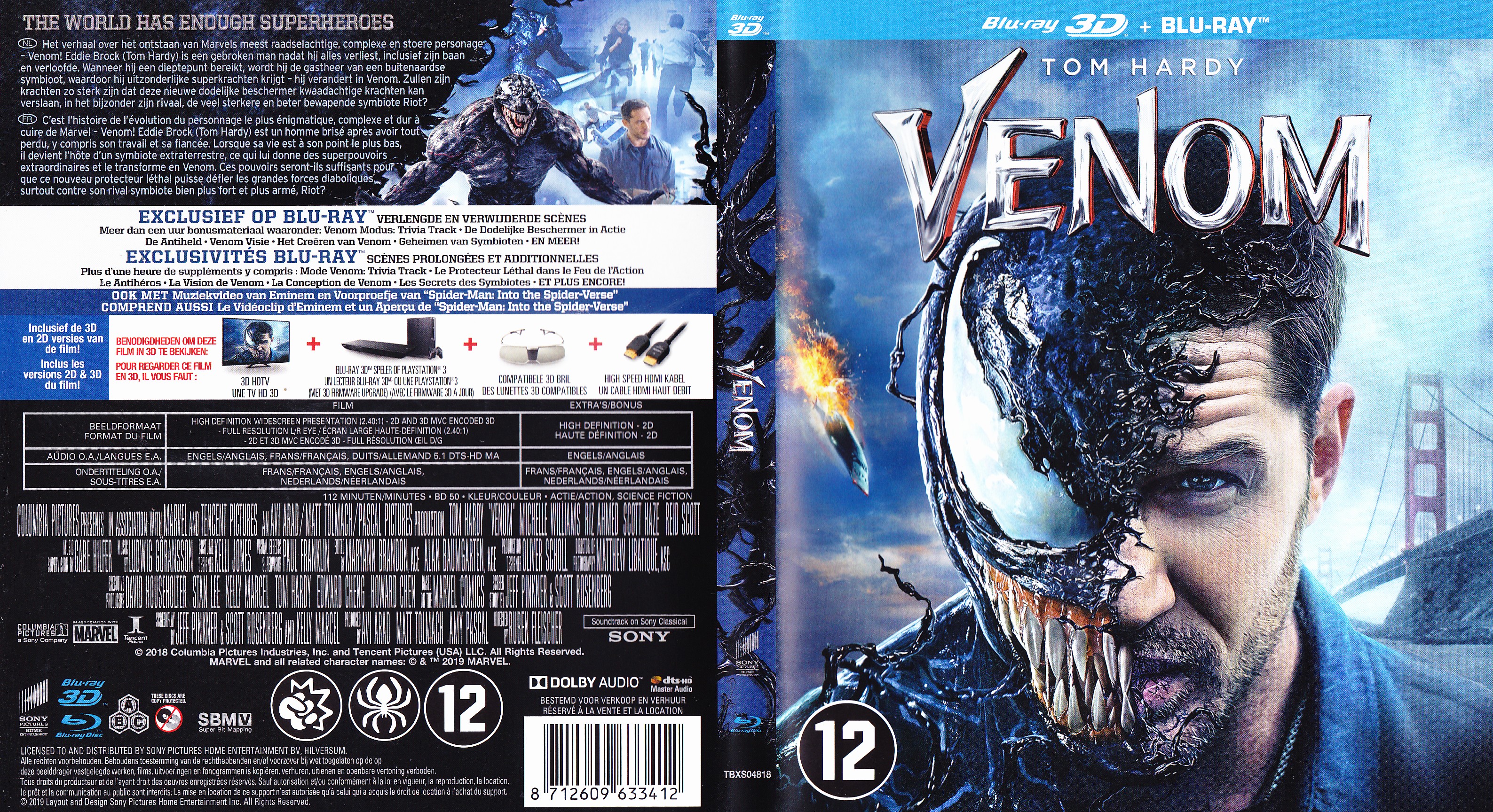 Jaquette DVD Venom (2018) (BLU-RAY)