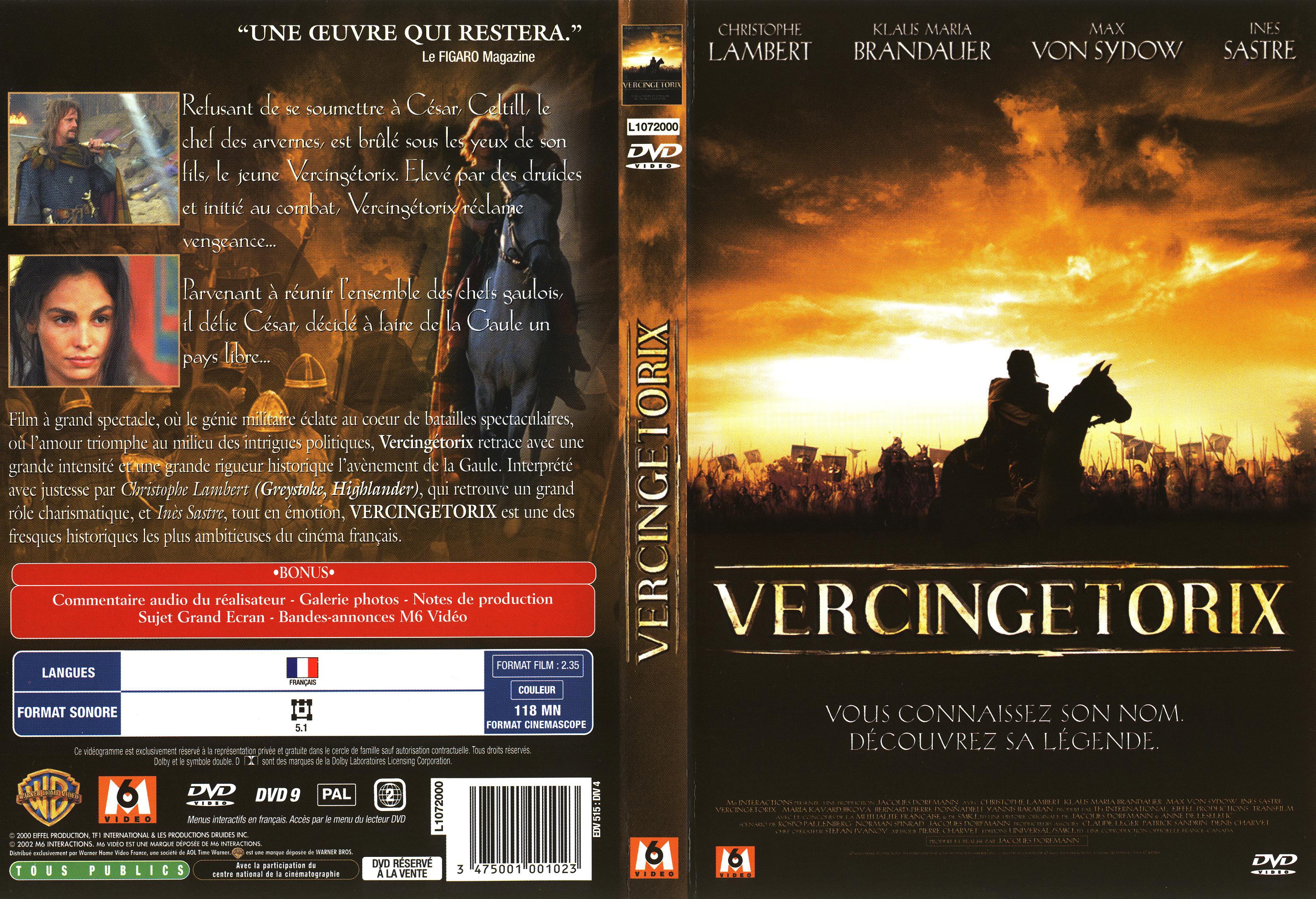 Jaquette DVD Vercingetorix