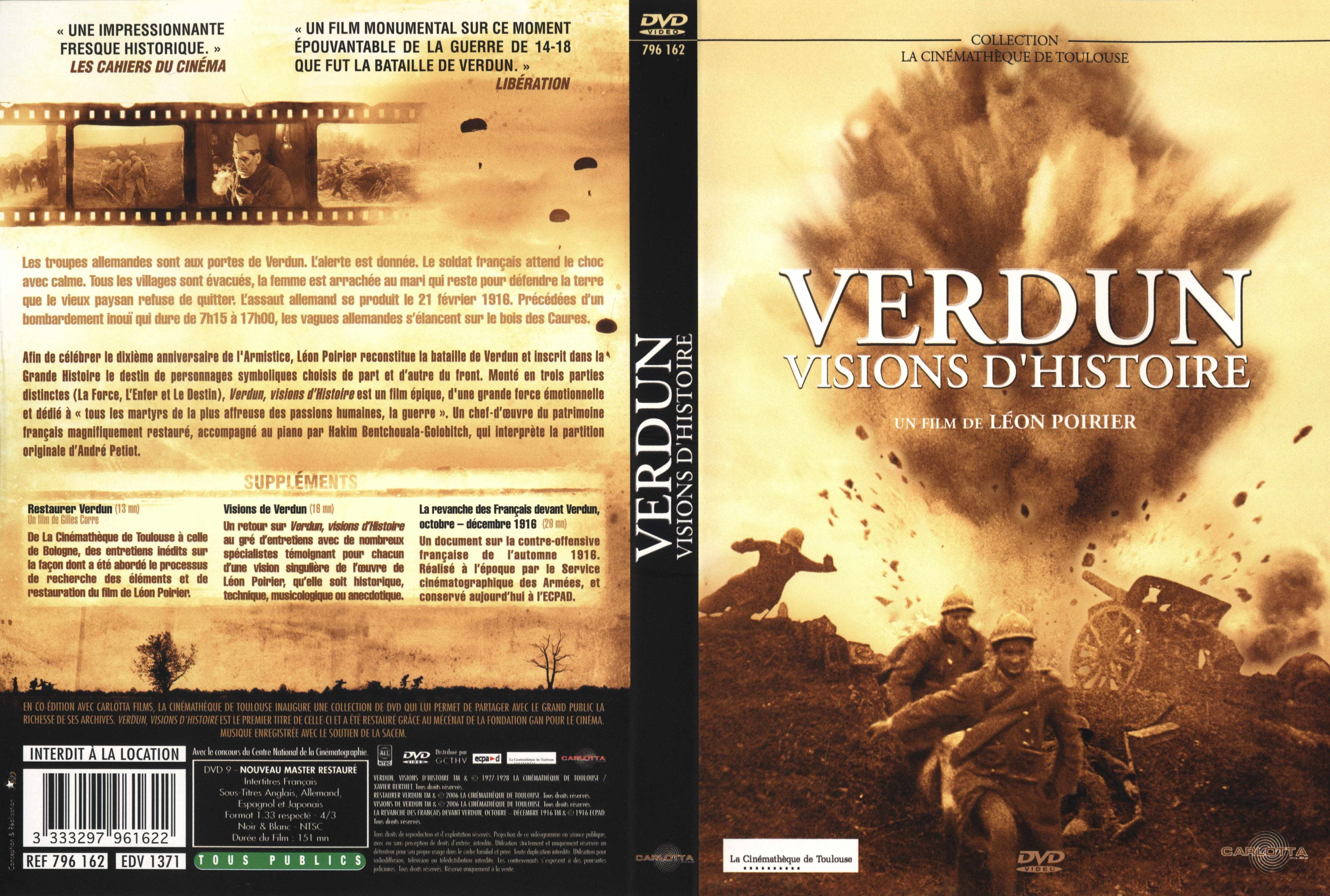 Jaquette DVD Verdun visions d