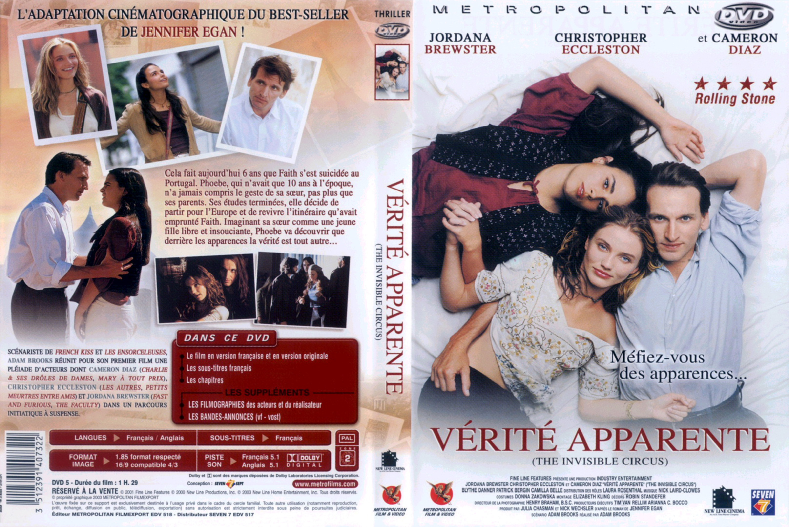 Jaquette DVD Vrit apparente