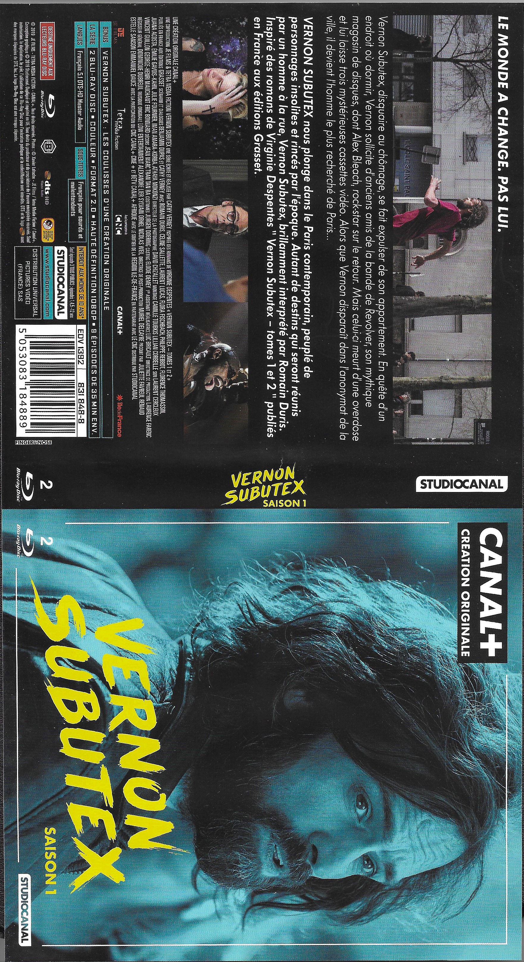 Jaquette DVD Vernon Subutex Saison 1 (BLU-RAY)