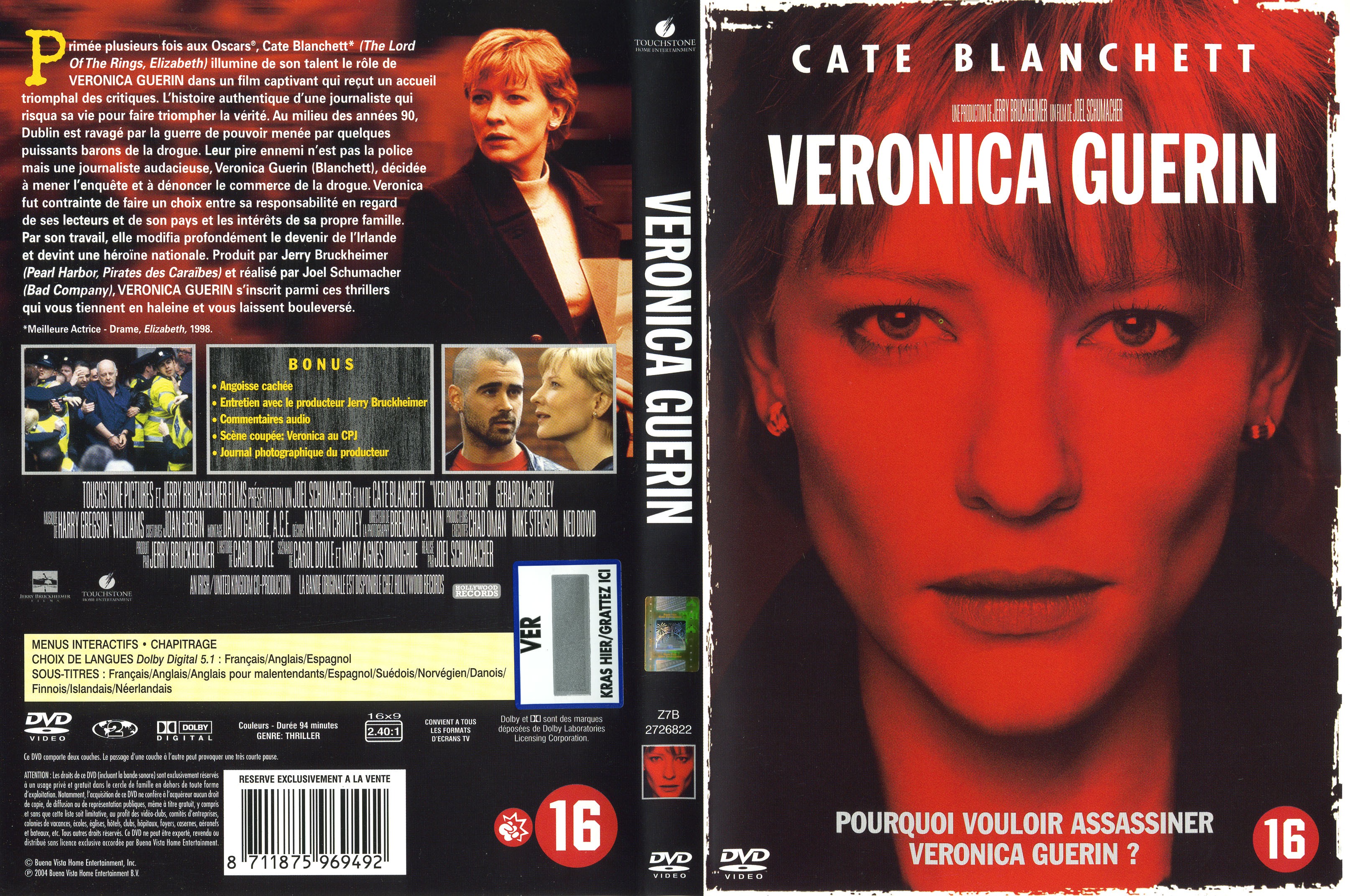 Jaquette DVD Veronica Guerin