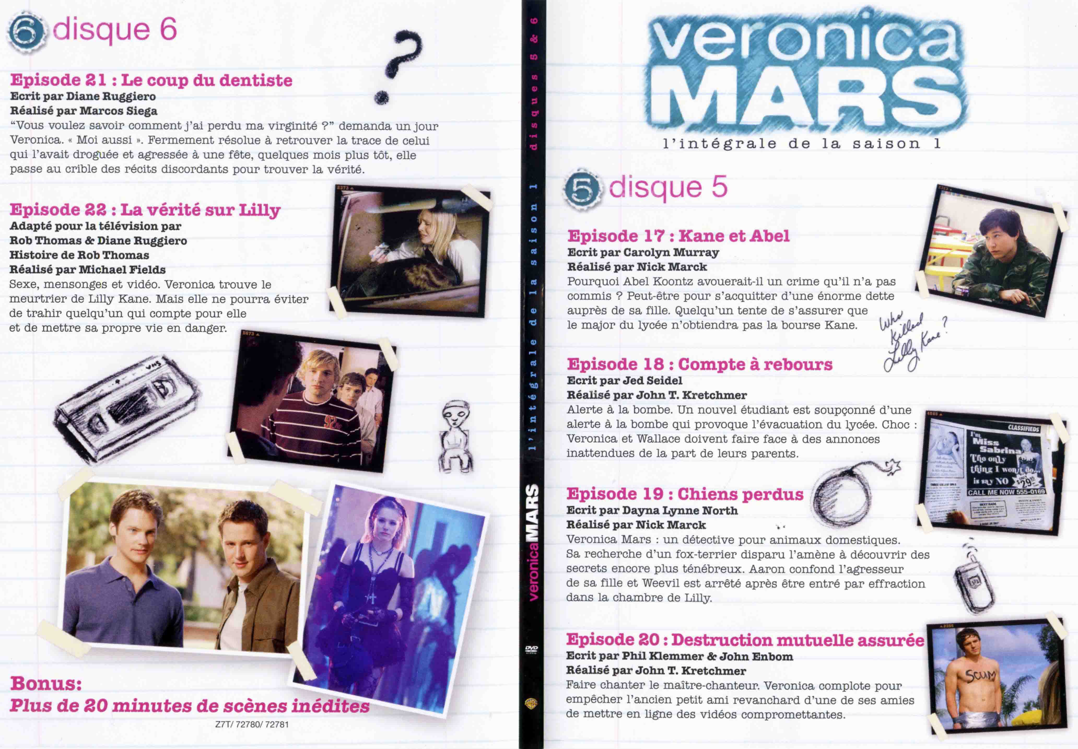 Jaquette DVD Veronica Mars Saison 1 DVD 3