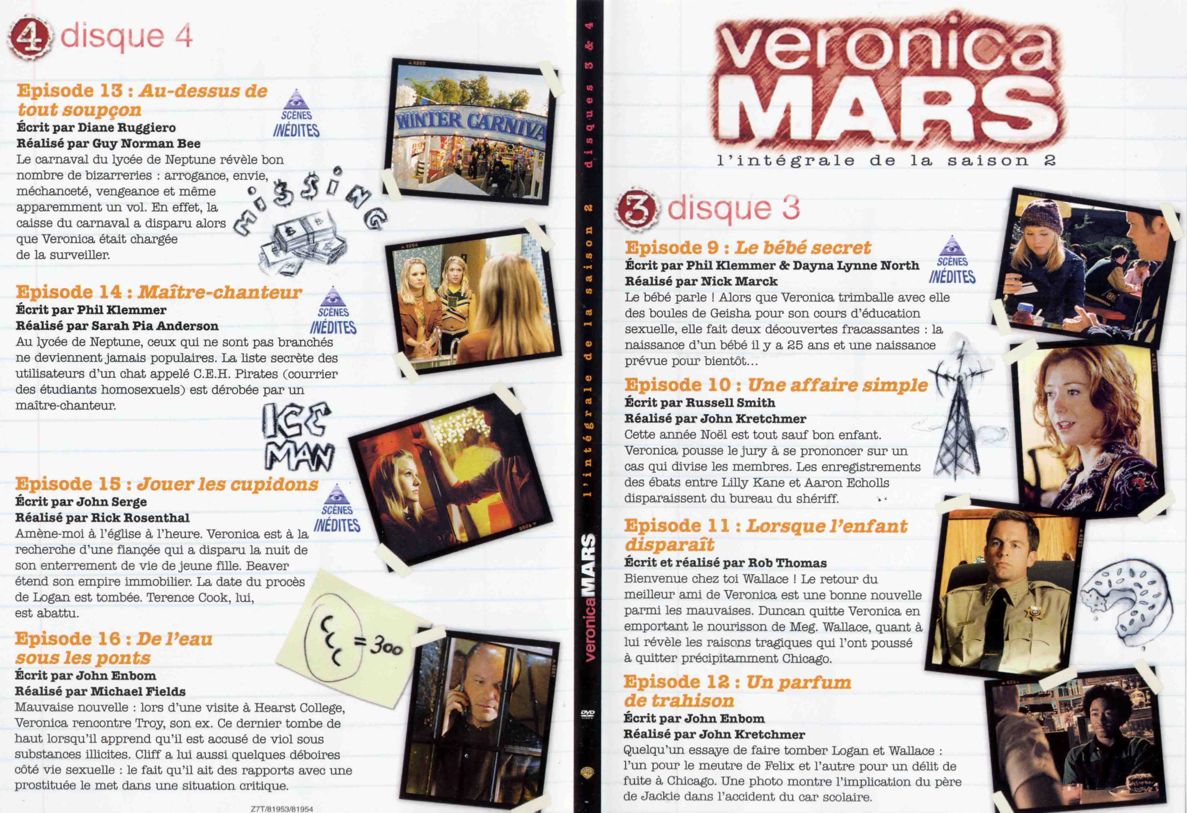 Jaquette DVD Veronica Mars Saison 2 DVD 2