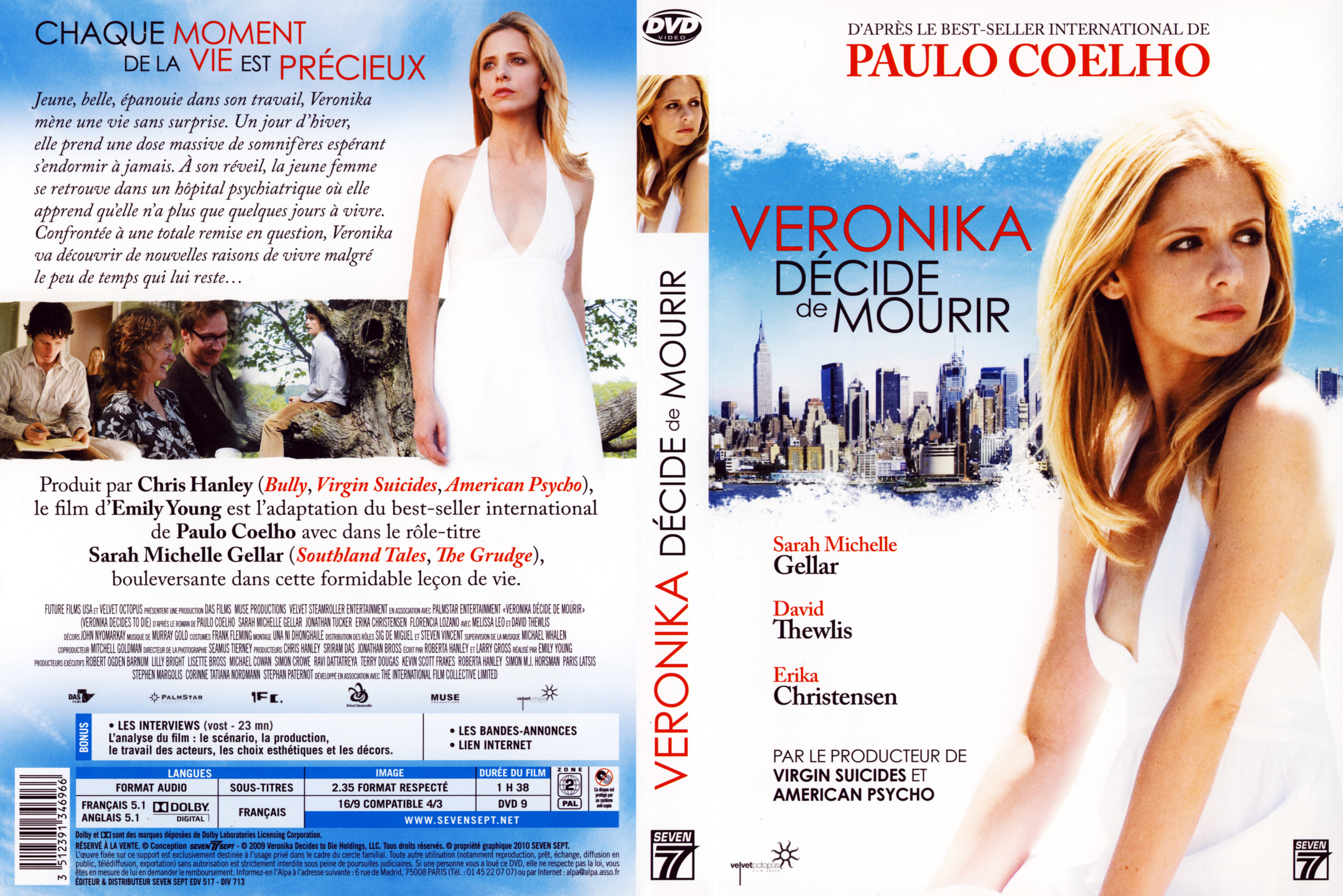 Jaquette DVD Veronika dcide de mourir