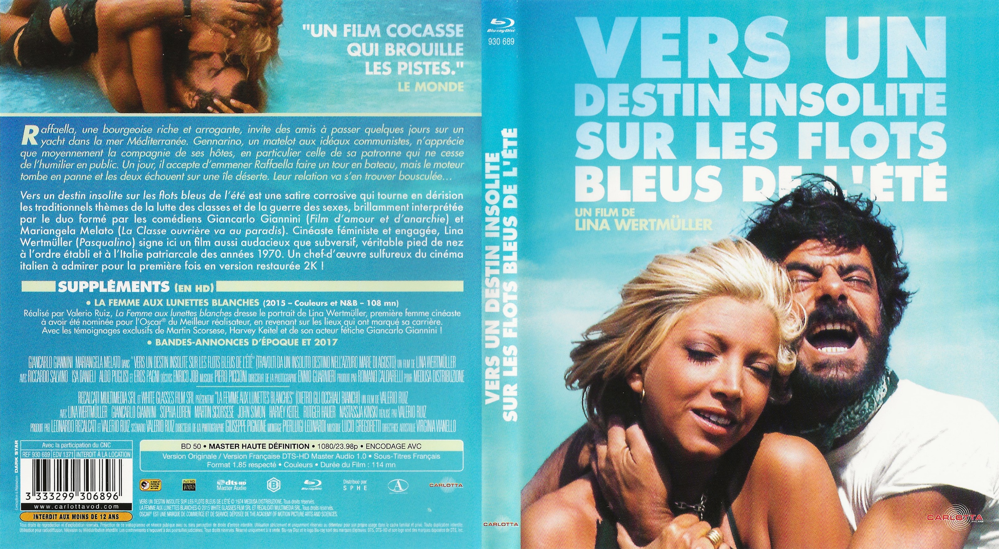 Jaquette DVD Vers un Destin Insolite Sur les Flots Bleus de l