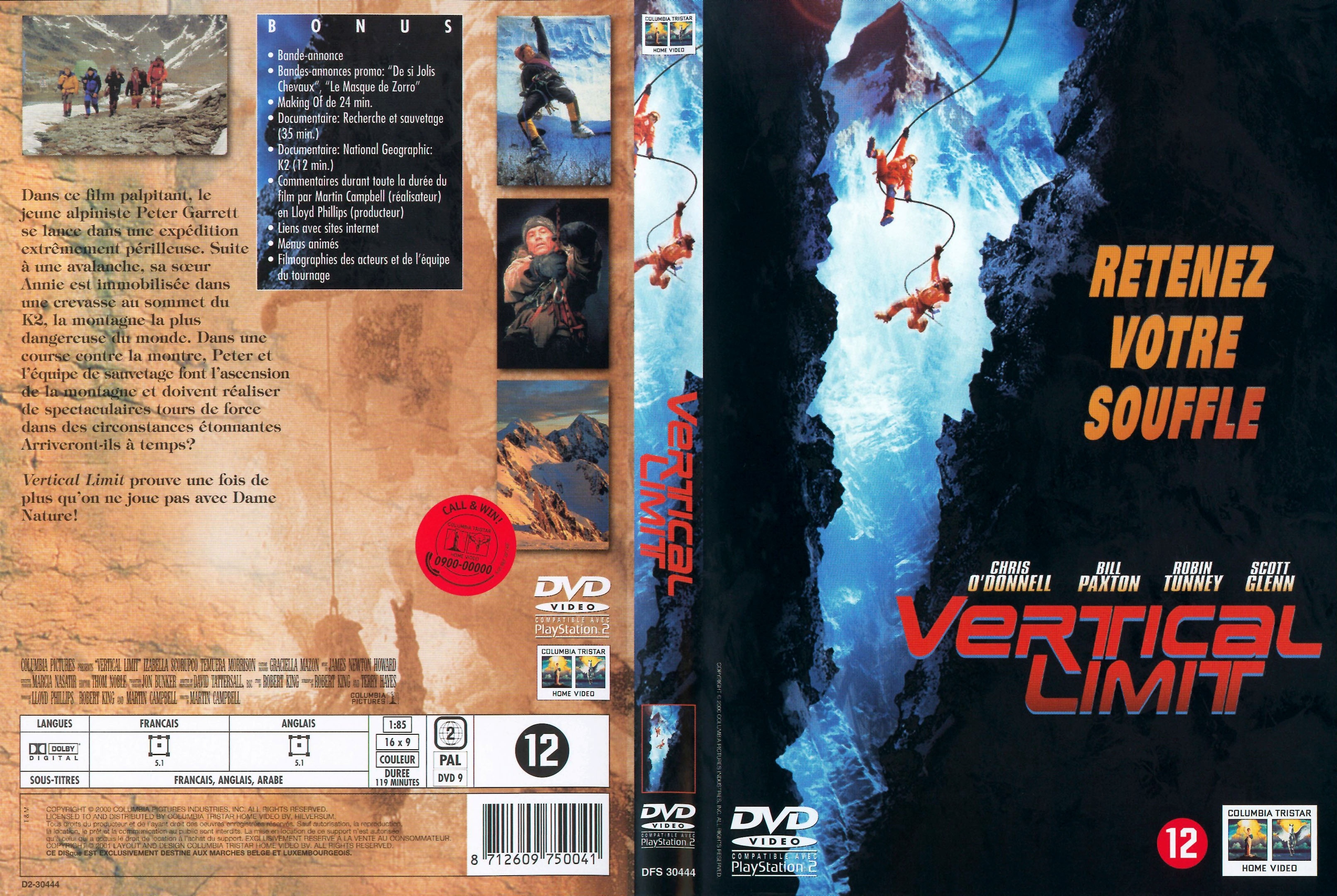 Jaquette DVD Vertical limit v2