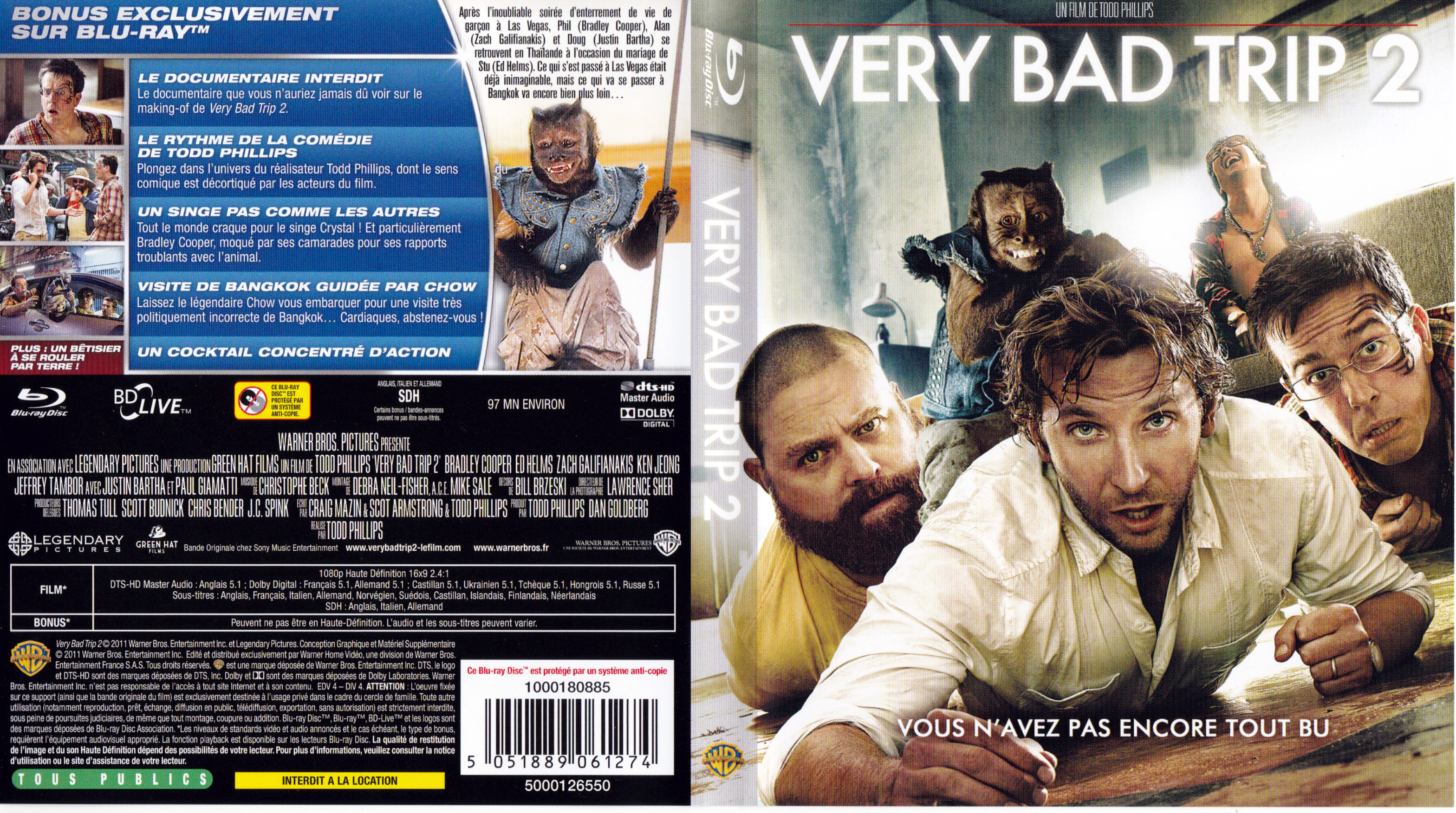 Jaquette DVD Very Bad Trip 2 (BLU-RAY) v2