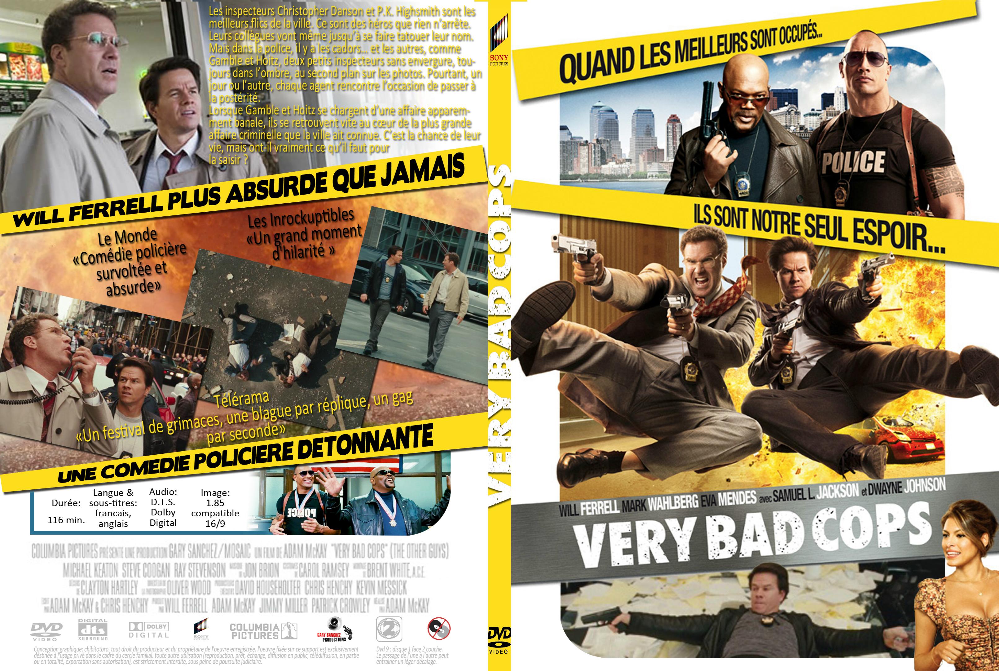 Jaquette DVD Very bad cops custom - SLIM