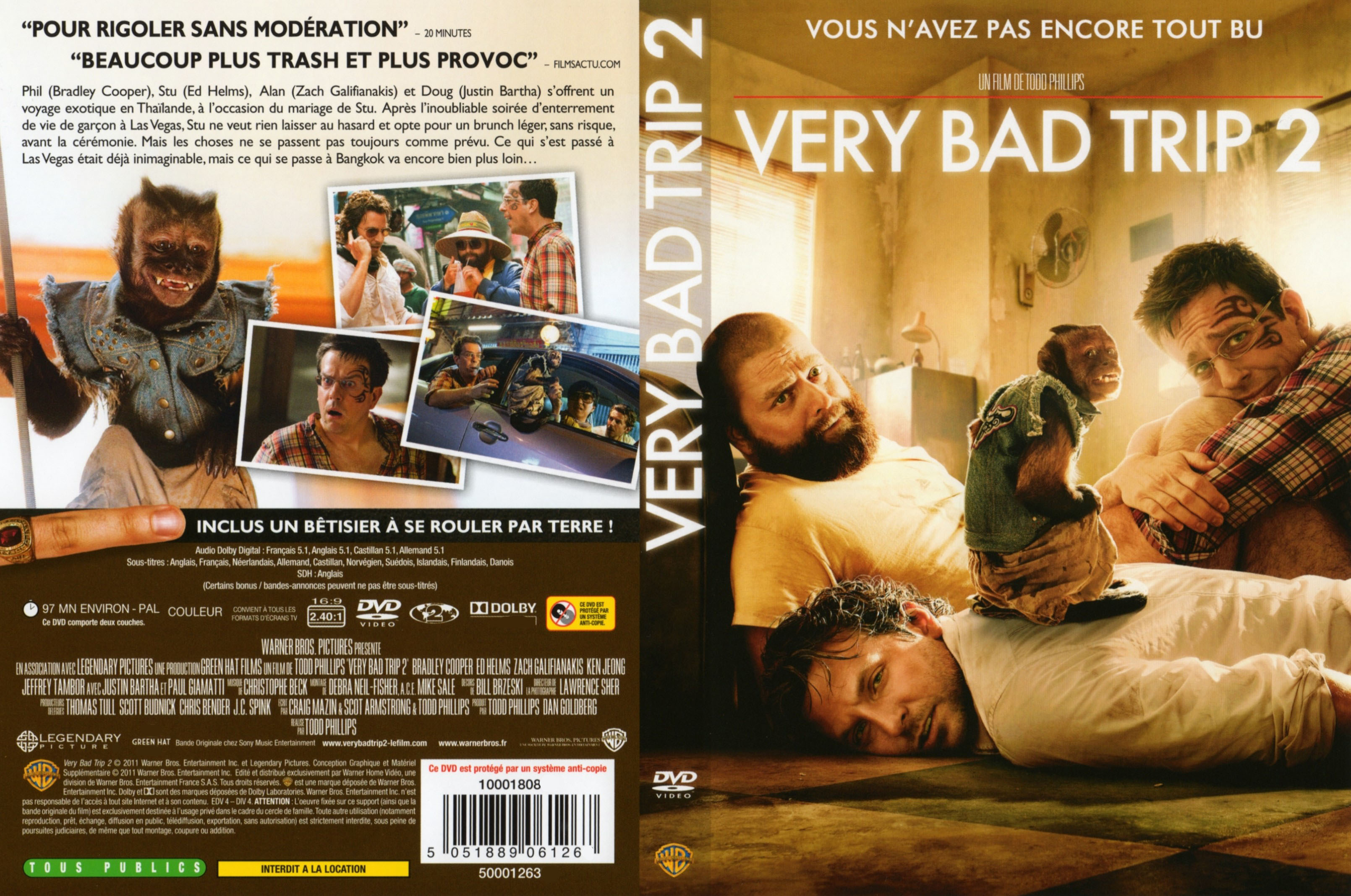 Jaquette DVD Very bad trip 2