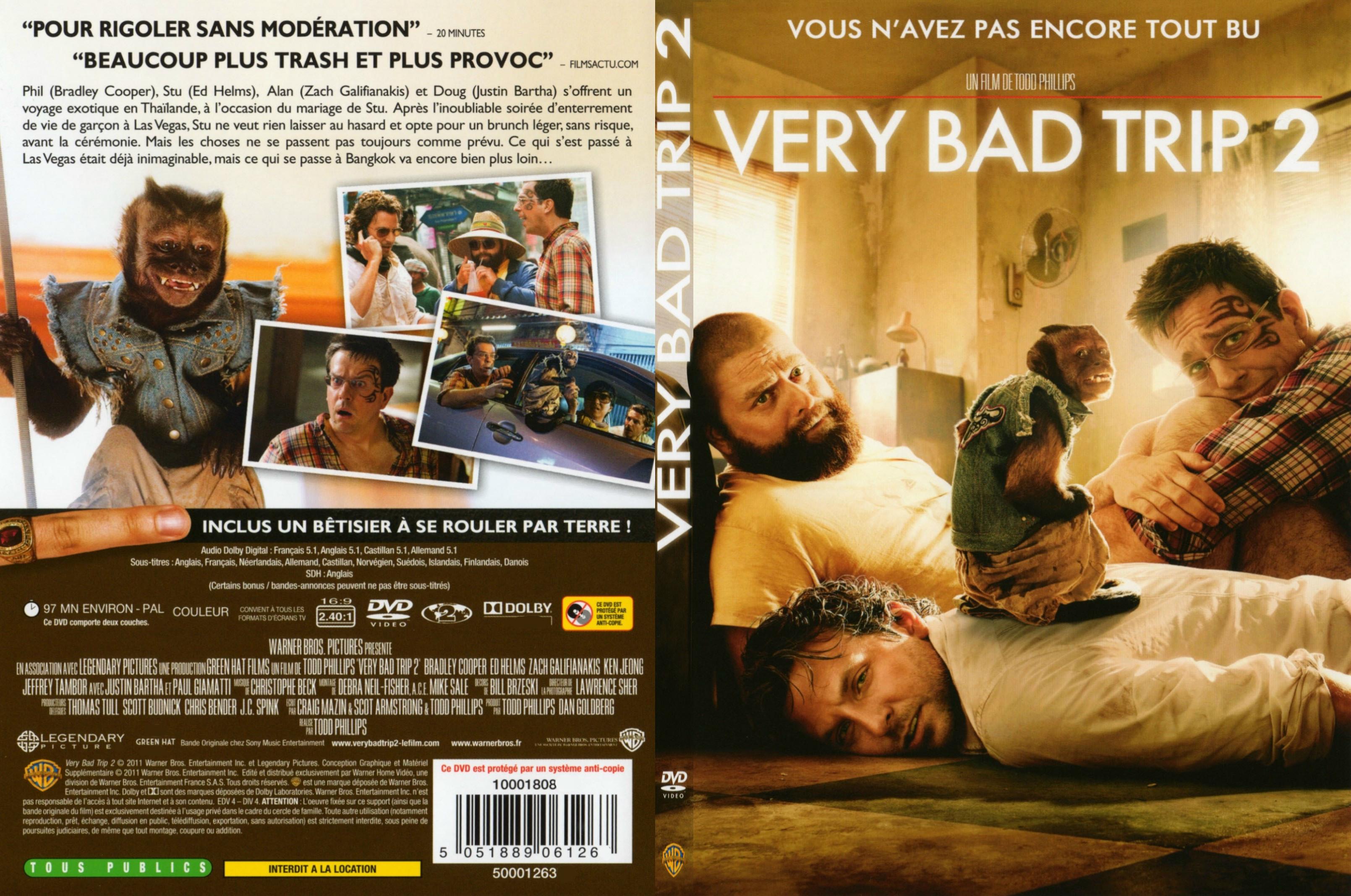 Jaquette DVD Very bad trip 2 - SLIM