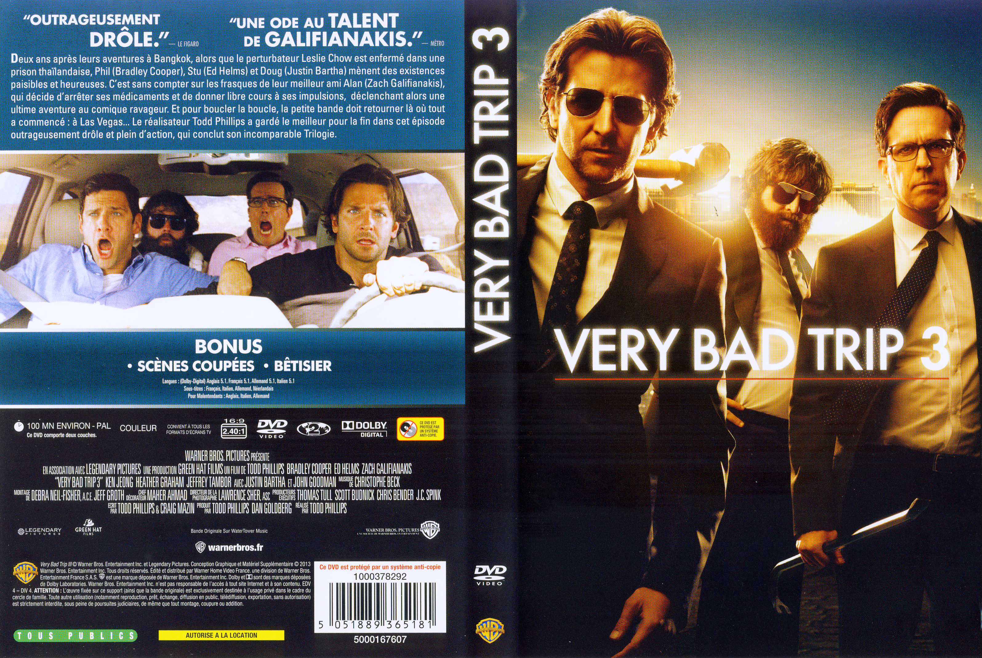 Jaquette DVD Very bad trip 3